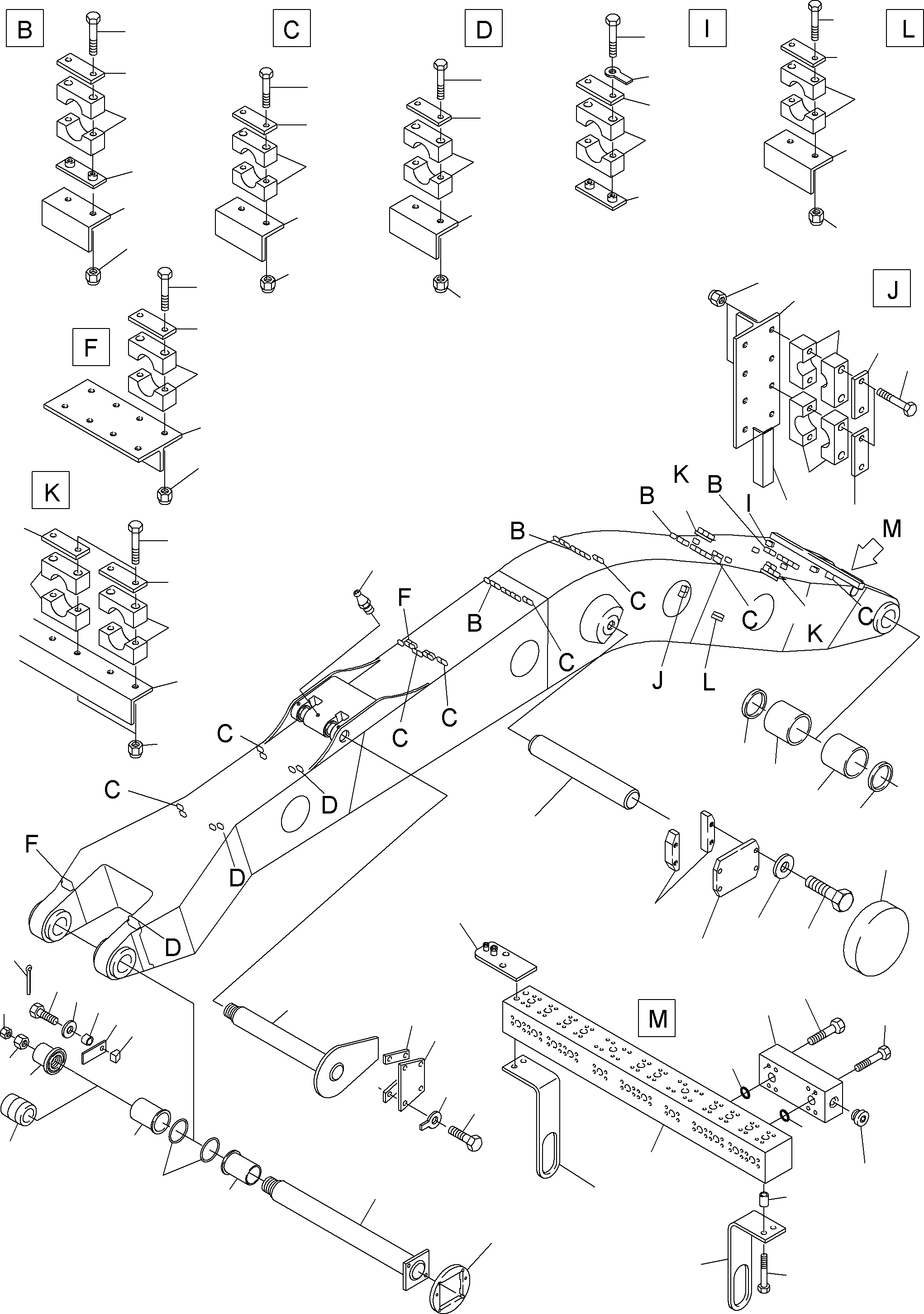 Excavators Mining Komatsu / PC3000-1A S/N 06233(g06233) / Backhoe-Boom 15,0 m(155-4011d : 155-4011d)