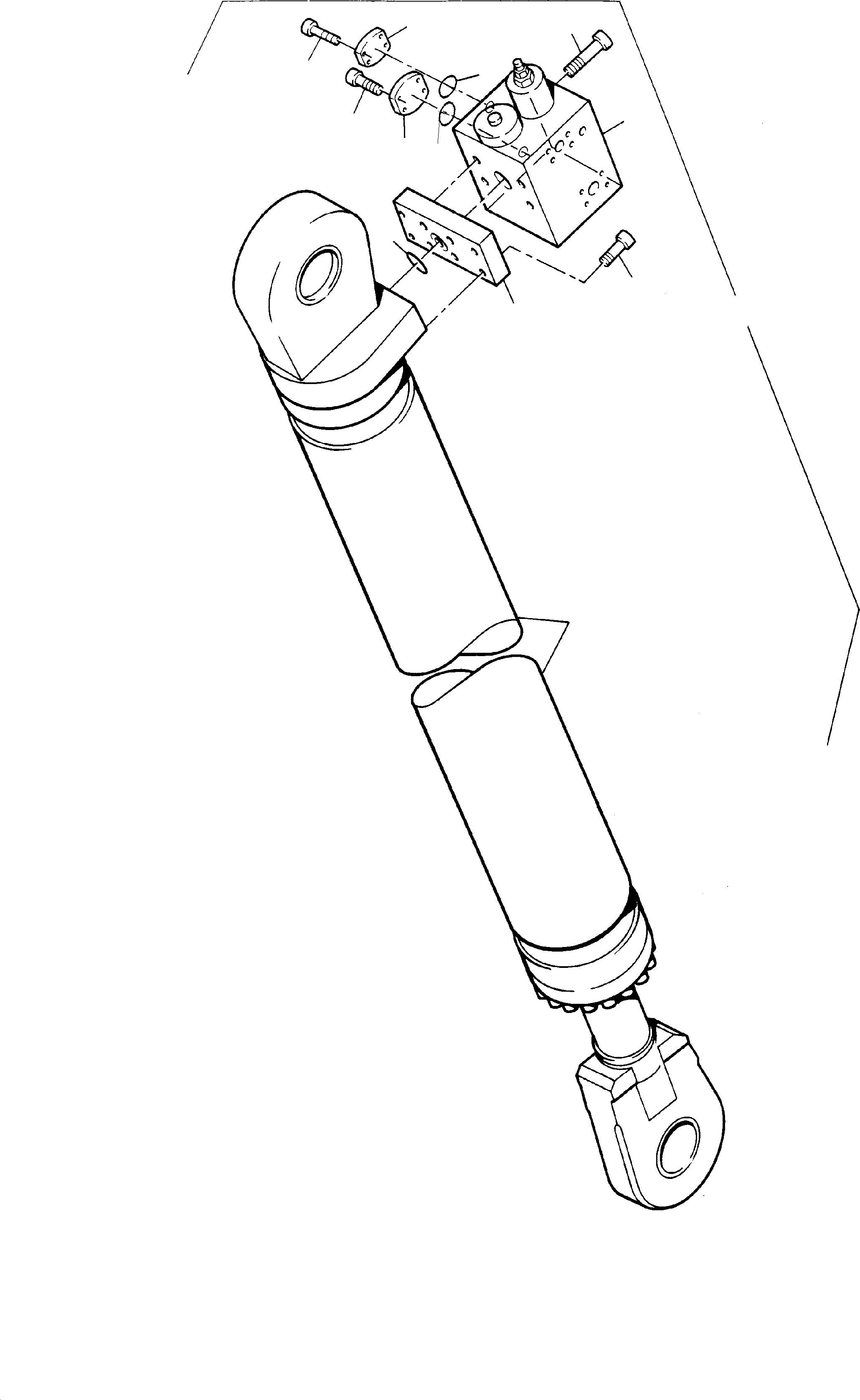 Excavators Mining Komatsu / PC3000-1A S/N 06233(g06233) / Boom Cylinder assy.(155-4035a : 155-4035a)