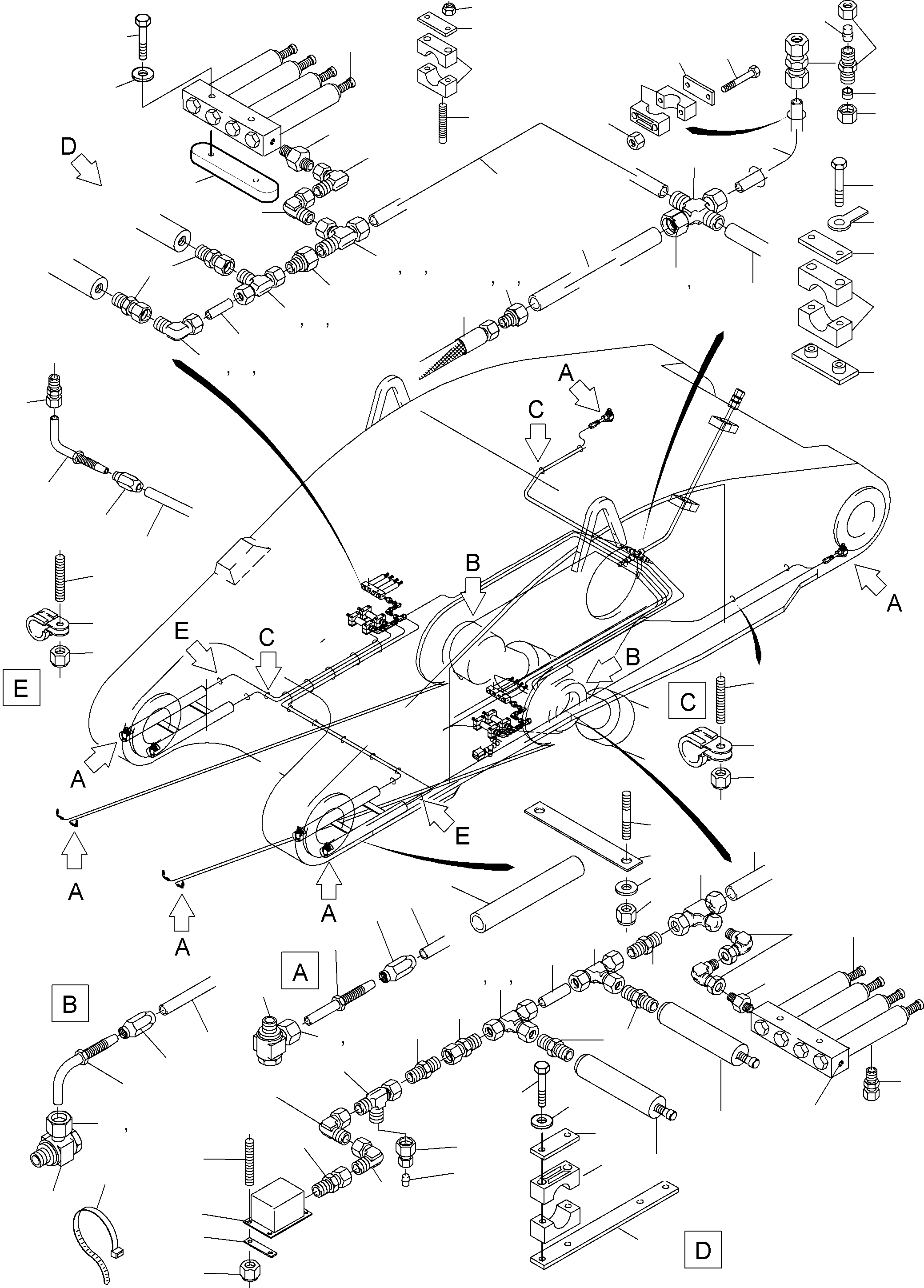 Excavators Mining Komatsu / PC3000-6 S/N 06247(g06247) / Stick 4,3 m - Central Lubrication(485-2355d : 485-2355d)