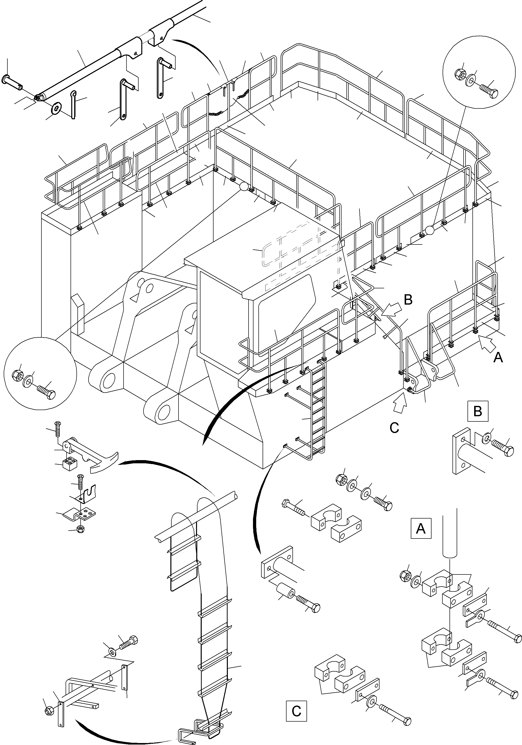 Excavators Mining Komatsu / PC3000-6 S/N 06247(g06247) / Rails(485-1022c2 : 485-1022c2)