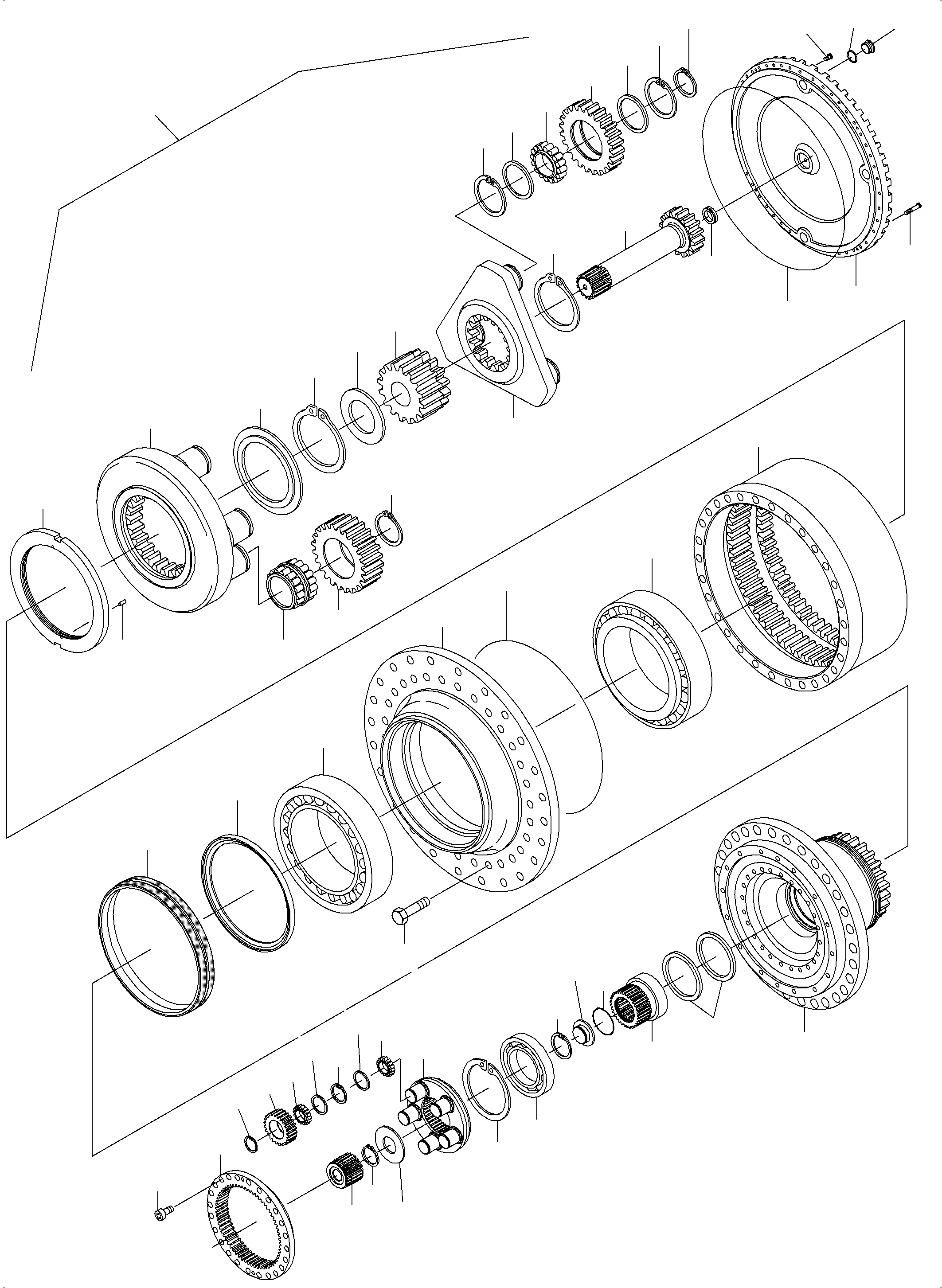Excavators Mining Komatsu / PC3000-6E S/N 06292(g06292) / Drive gear box(991-0453 : 991-0453)