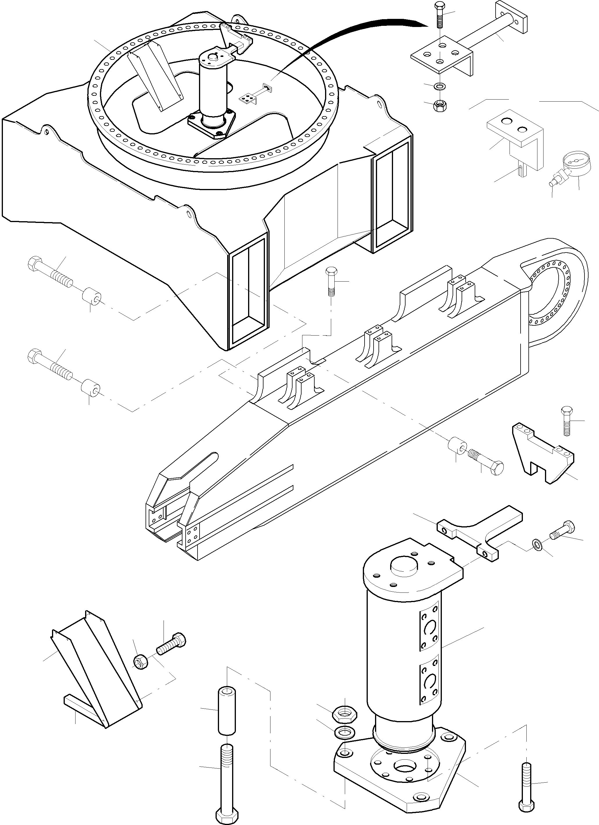 Excavators Mining Komatsu / PC3000-6E S/N 06292(g06292) / Carbody(255-3152b : 255-3152b)
