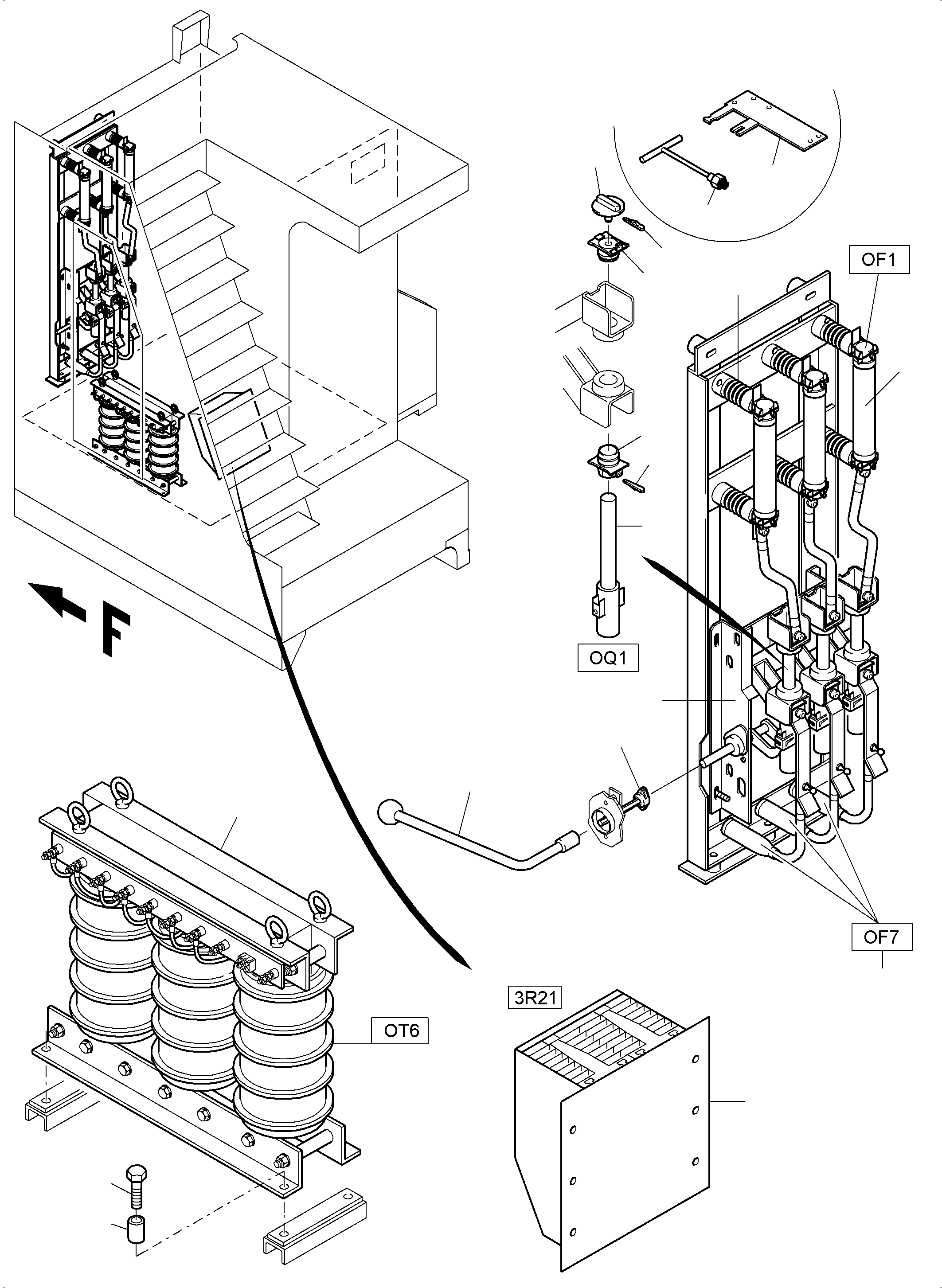 Excavators Mining Komatsu / PC3000-6E S/N 06292(g06292) / Switch Cabinet(991-1197 : 991-1197)