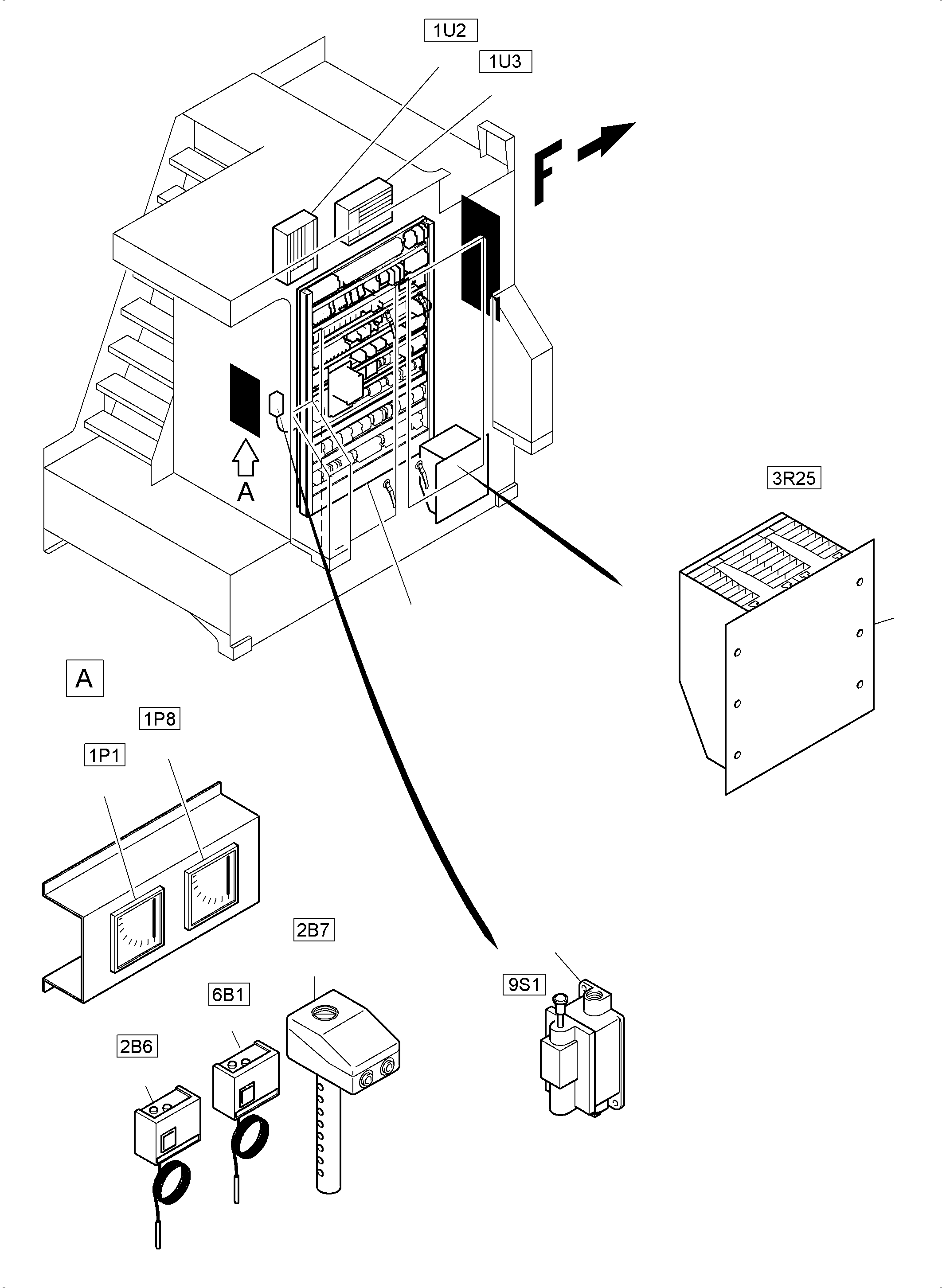 Excavators Mining Komatsu / PC3000-6E S/N 06292(g06292) / Switch Cabinet(991-1197 : 991-1197)