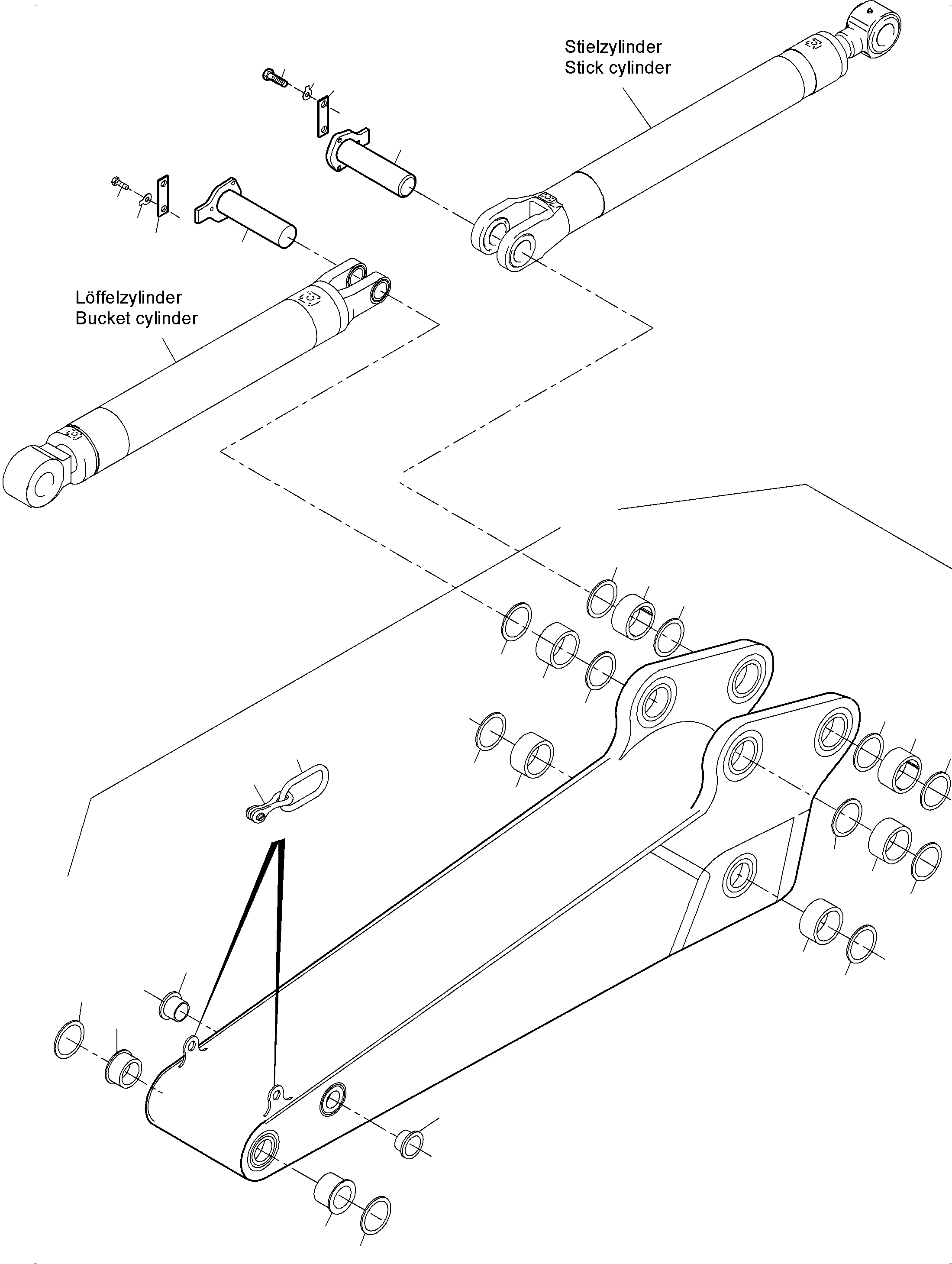 Excavators Mining Komatsu / PC3000-6E S/N 06292(g06292) / Backhoe  Stick 4.0m(485-4210c1 : 485-4210c1)