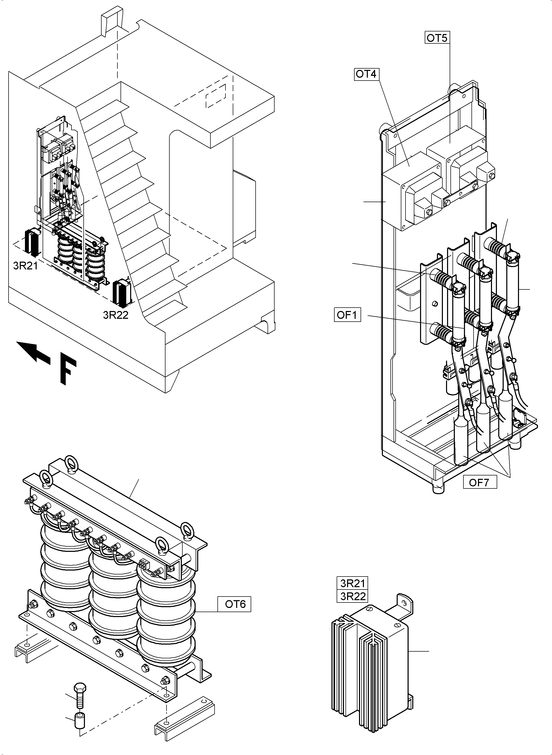 Excavators Mining Komatsu / PC3000-6E S/N 06295(g06295) / Switch Cabinet(991-1283 : 991-1283)