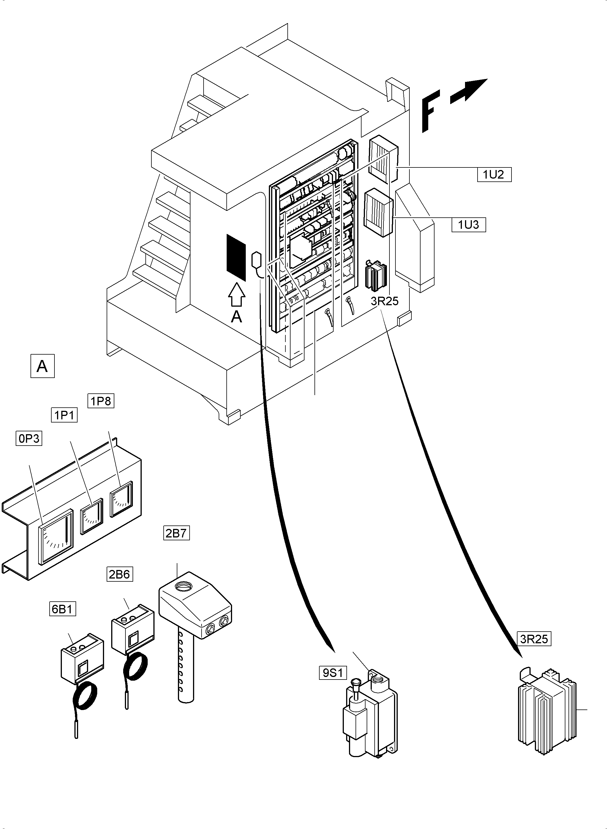 Excavators Mining Komatsu / PC3000-6E S/N 06295(g06295) / Switch Cabinet(991-1283 : 991-1283)