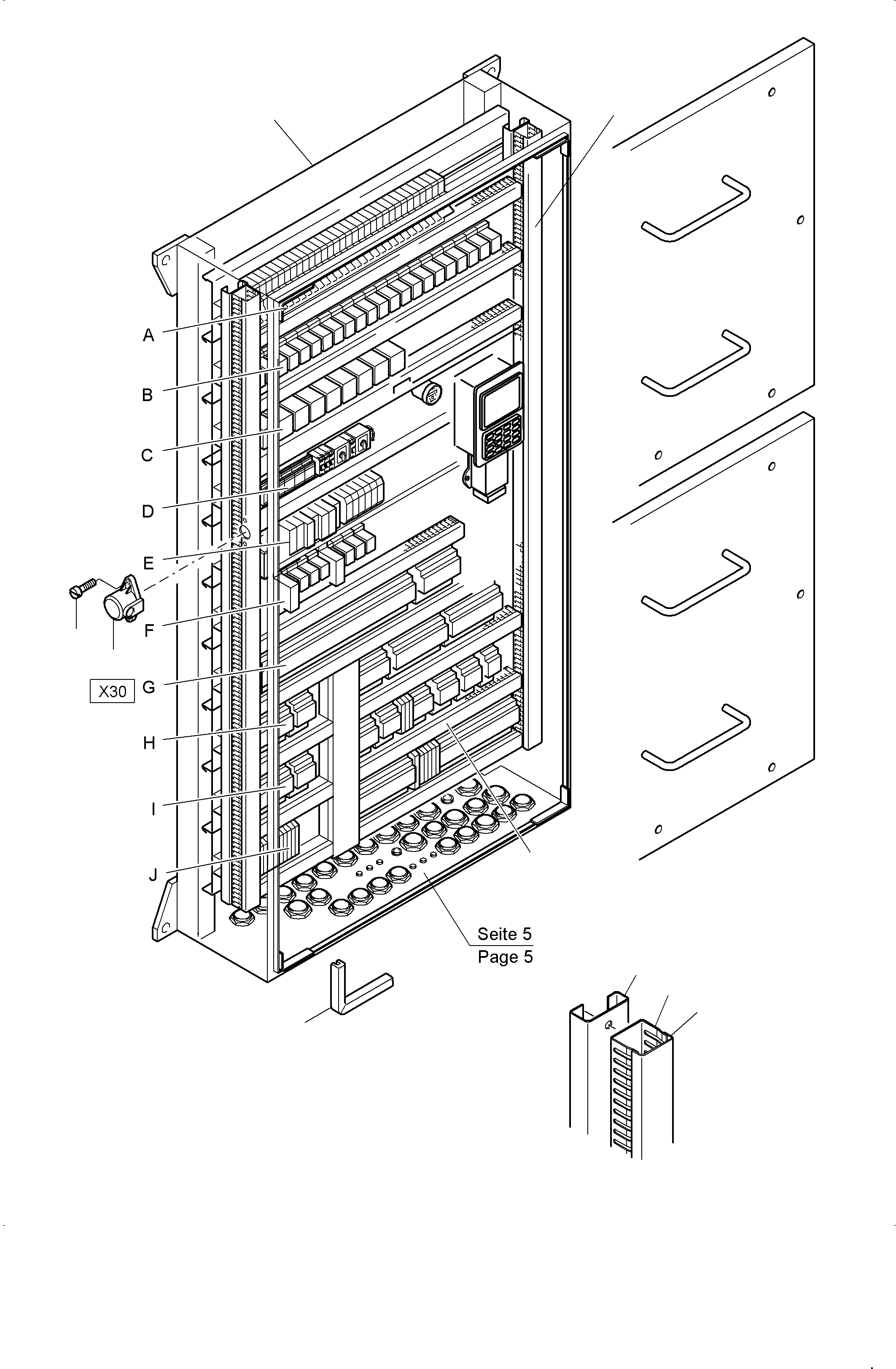 Excavators Mining Komatsu / PC3000-6E S/N 06296(g06296) / Main Switch Box X2 in Cab Support(255-2167a : 255-2167a)