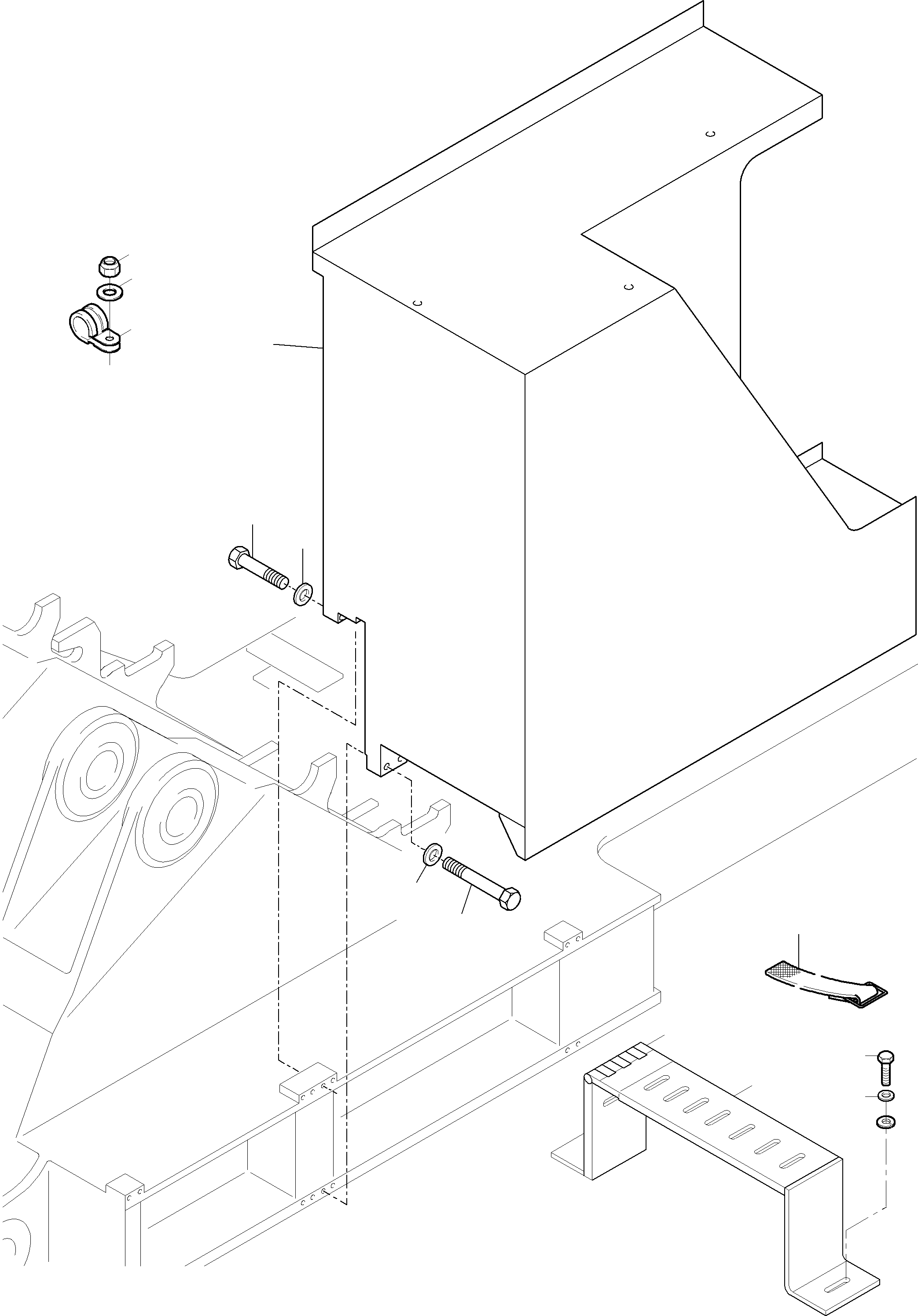 Excavators Mining Komatsu / PC3000-6E S/N 06296(g06296) / Switch Cabinet, Mounting(255-2191 : 255-2191)
