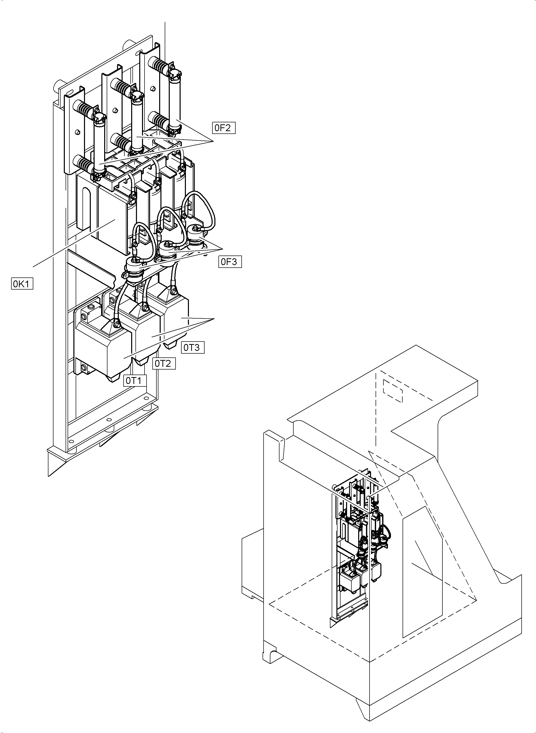 Excavators Mining Komatsu / PC3000-6E S/N 06296(g06296) / Switch Cabinet(991-1302 : 991-1302)