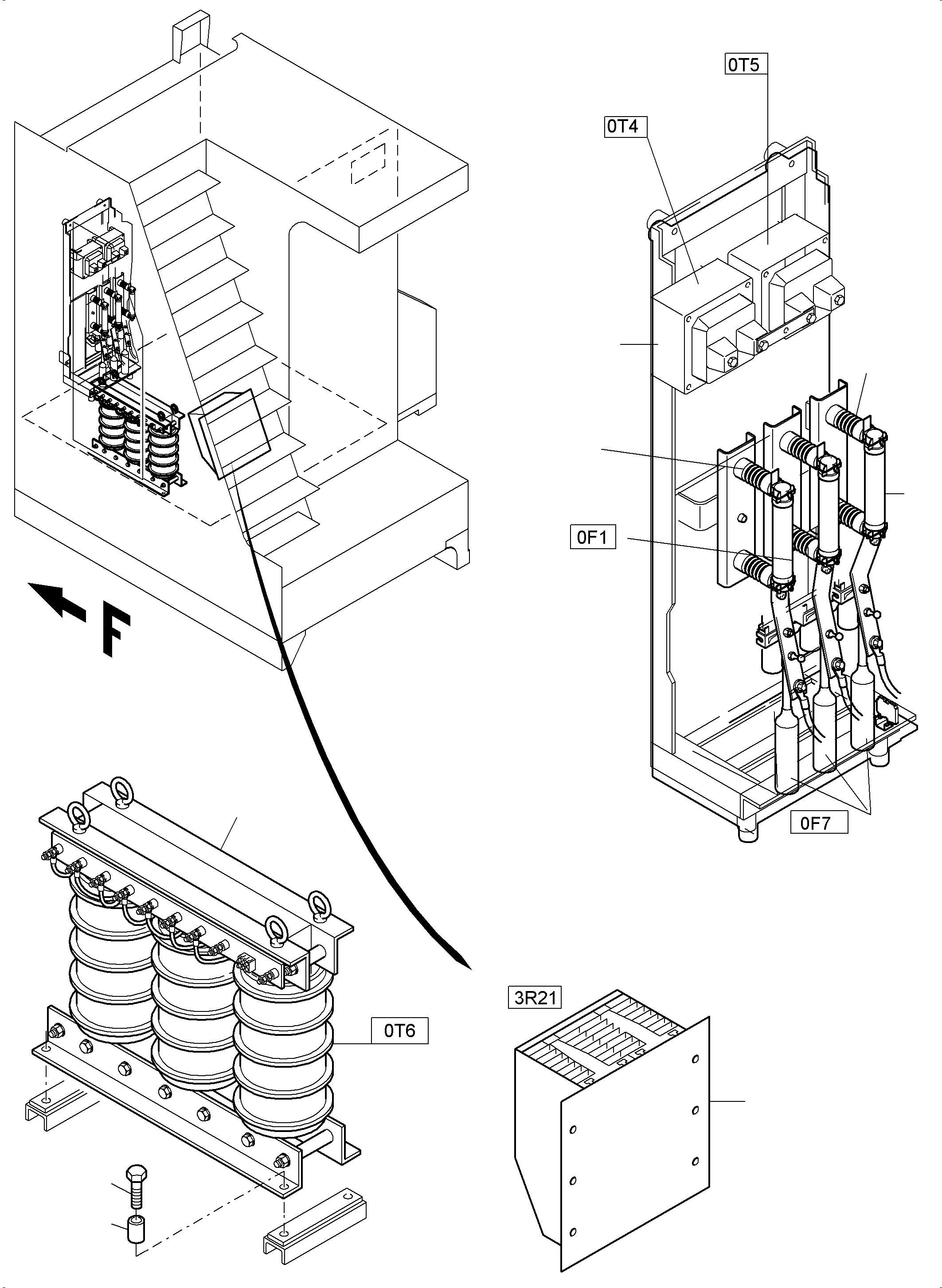 Excavators Mining Komatsu / PC3000-6E S/N 06299(g06299) / Switch Cabinet(991-1307 : 991-1307)