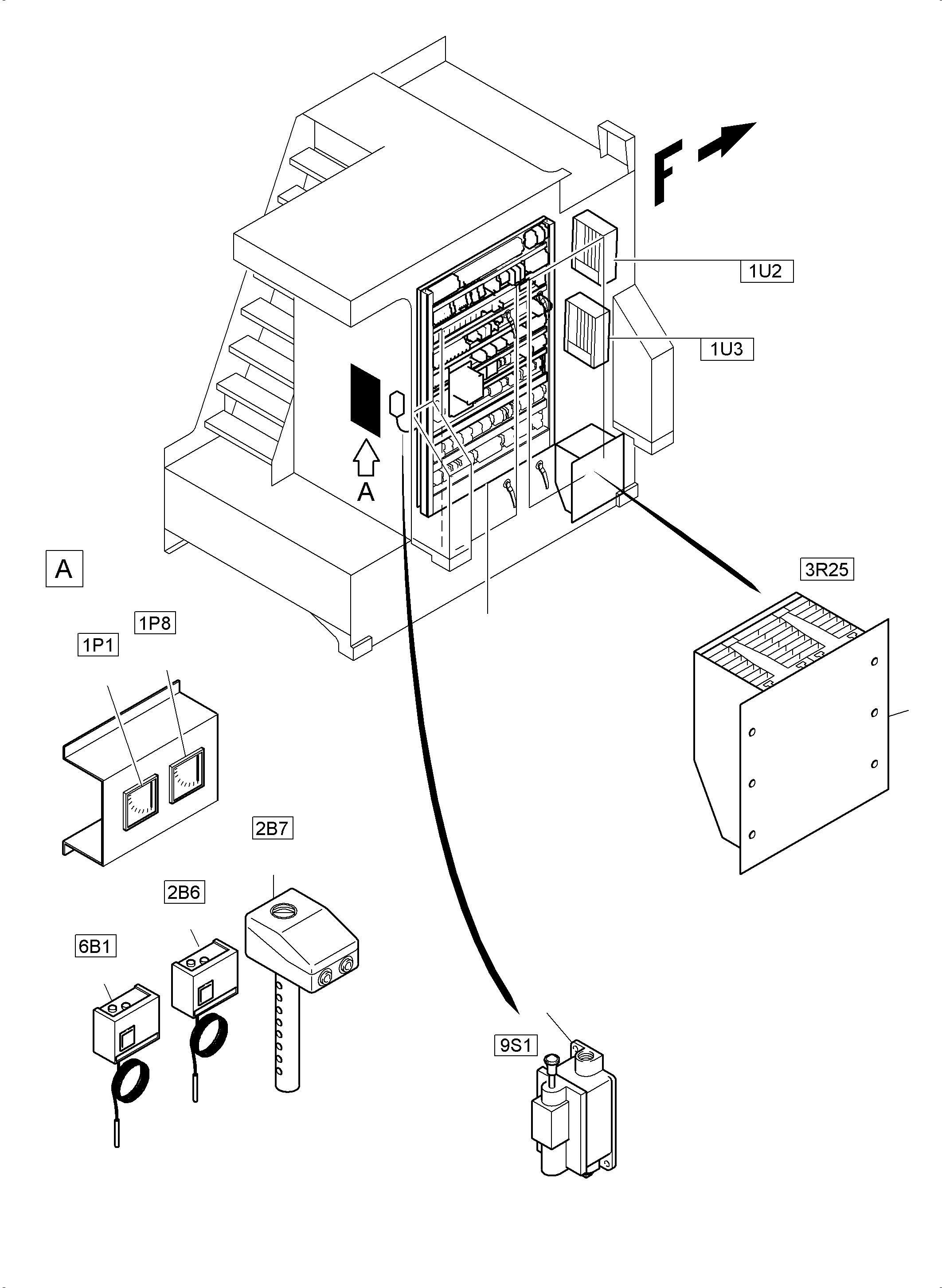 Excavators Mining Komatsu / PC3000-6E S/N 06299(g06299) / Switch Cabinet(991-1307 : 991-1307)