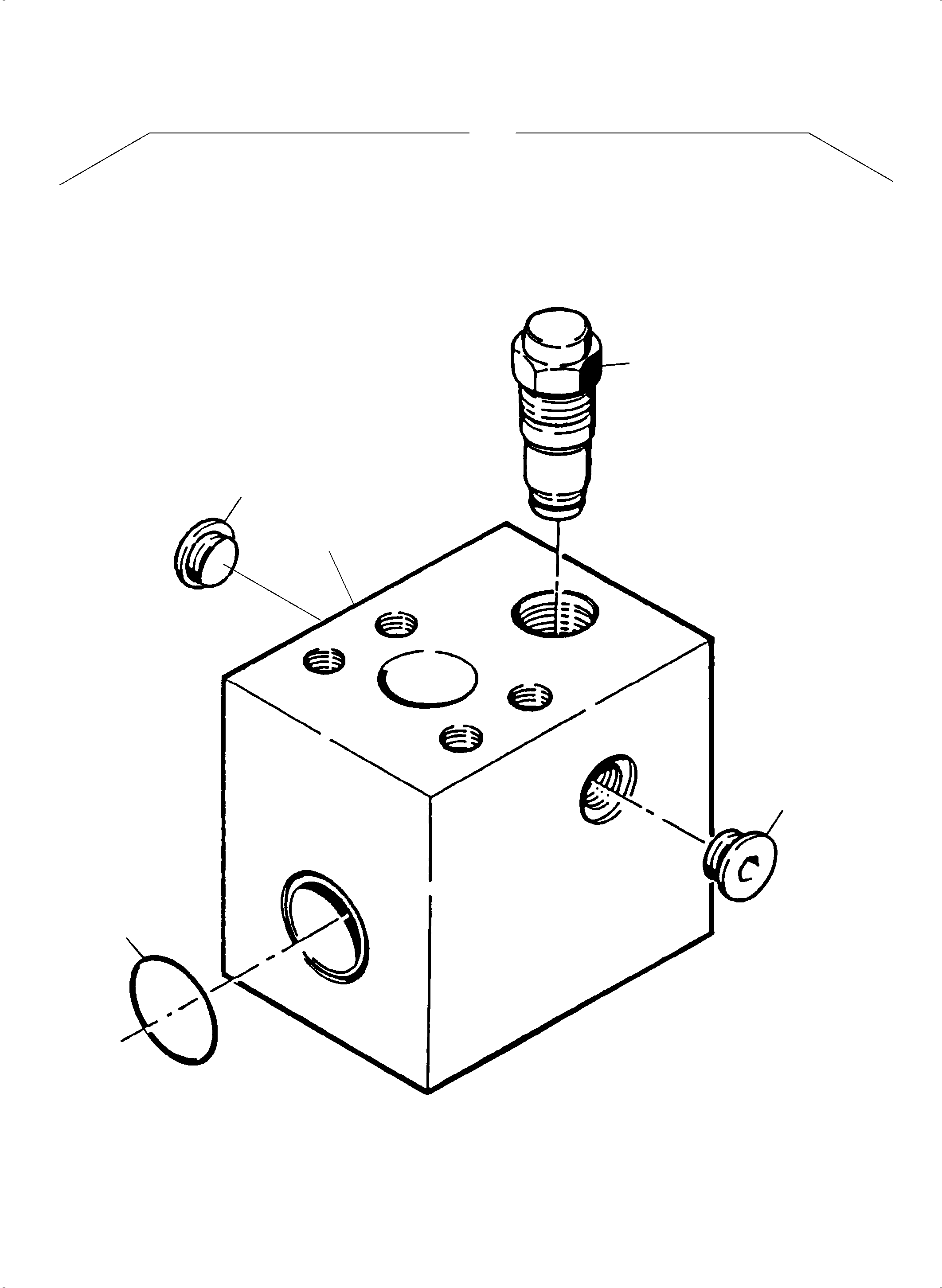 Komatsu parts book diagram for PC3000-6E S/N 06361: PRESSURE RELIEF VALVE