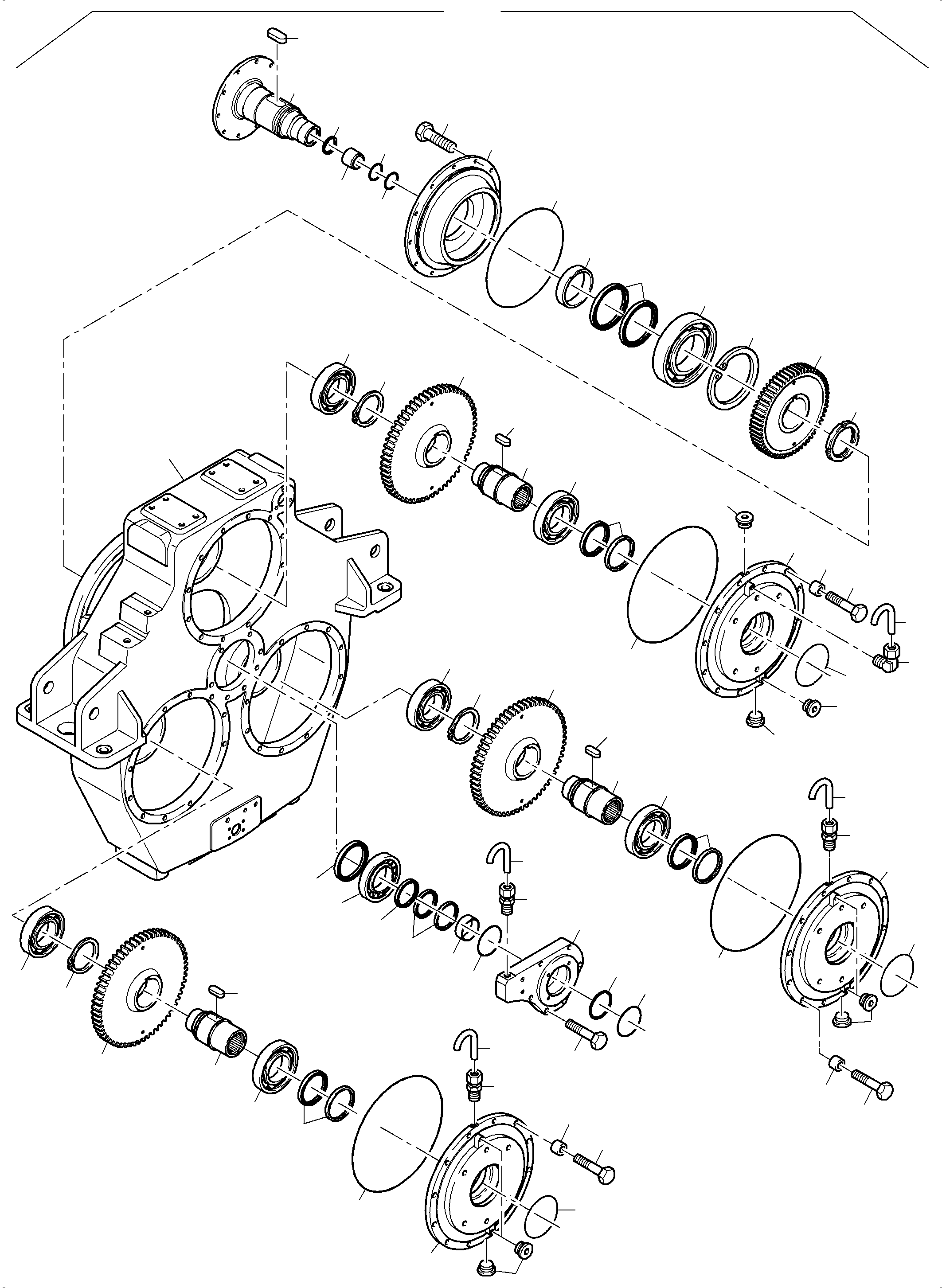 Komatsu parts book diagram for PC3000-6 S/N 06369: PUMP DISTRIBUTOR GEAR