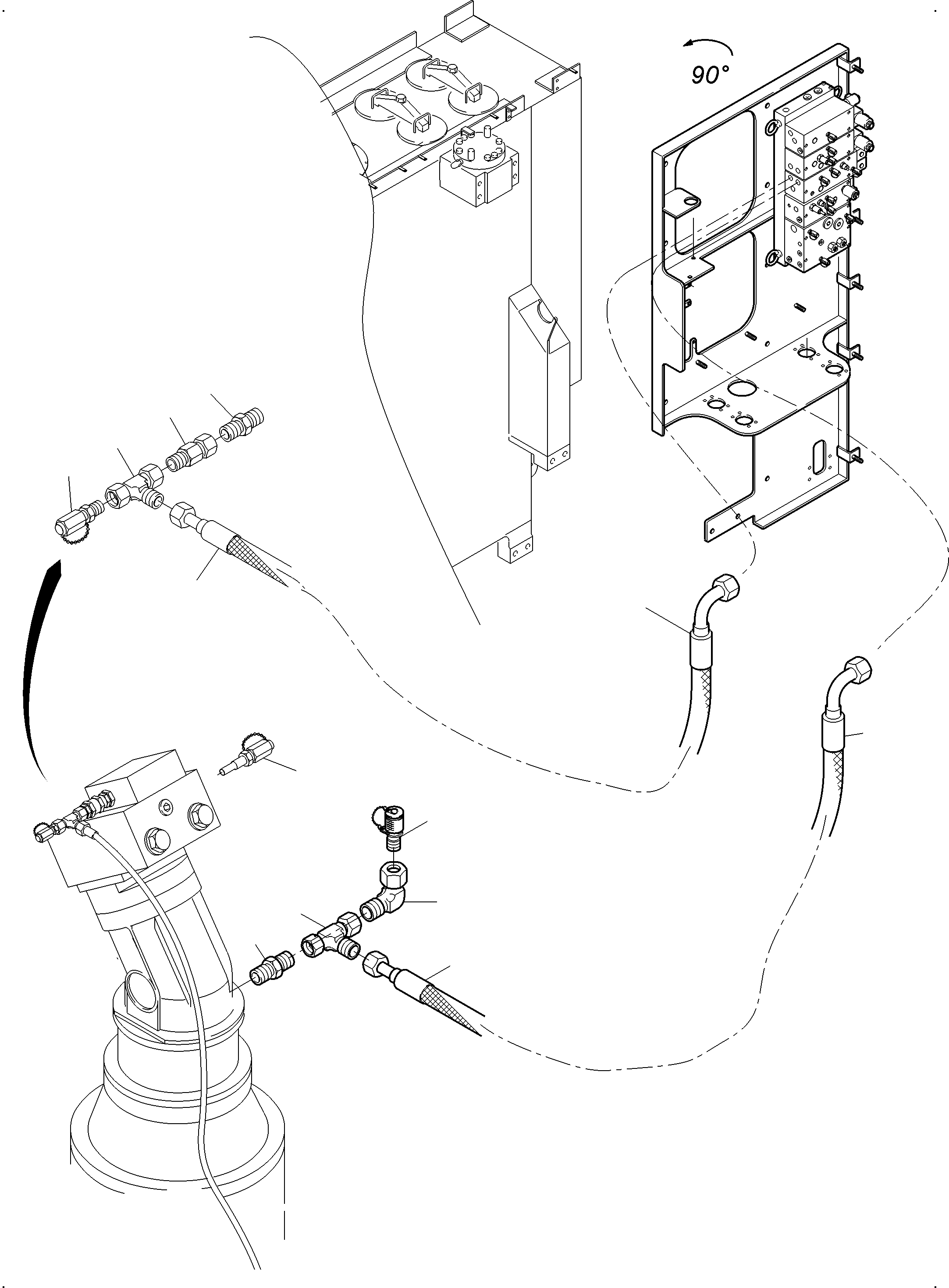 Komatsu parts book diagram for PC3000-6 S/N 06377: CONTROL SLEW GEAR (X,Y)