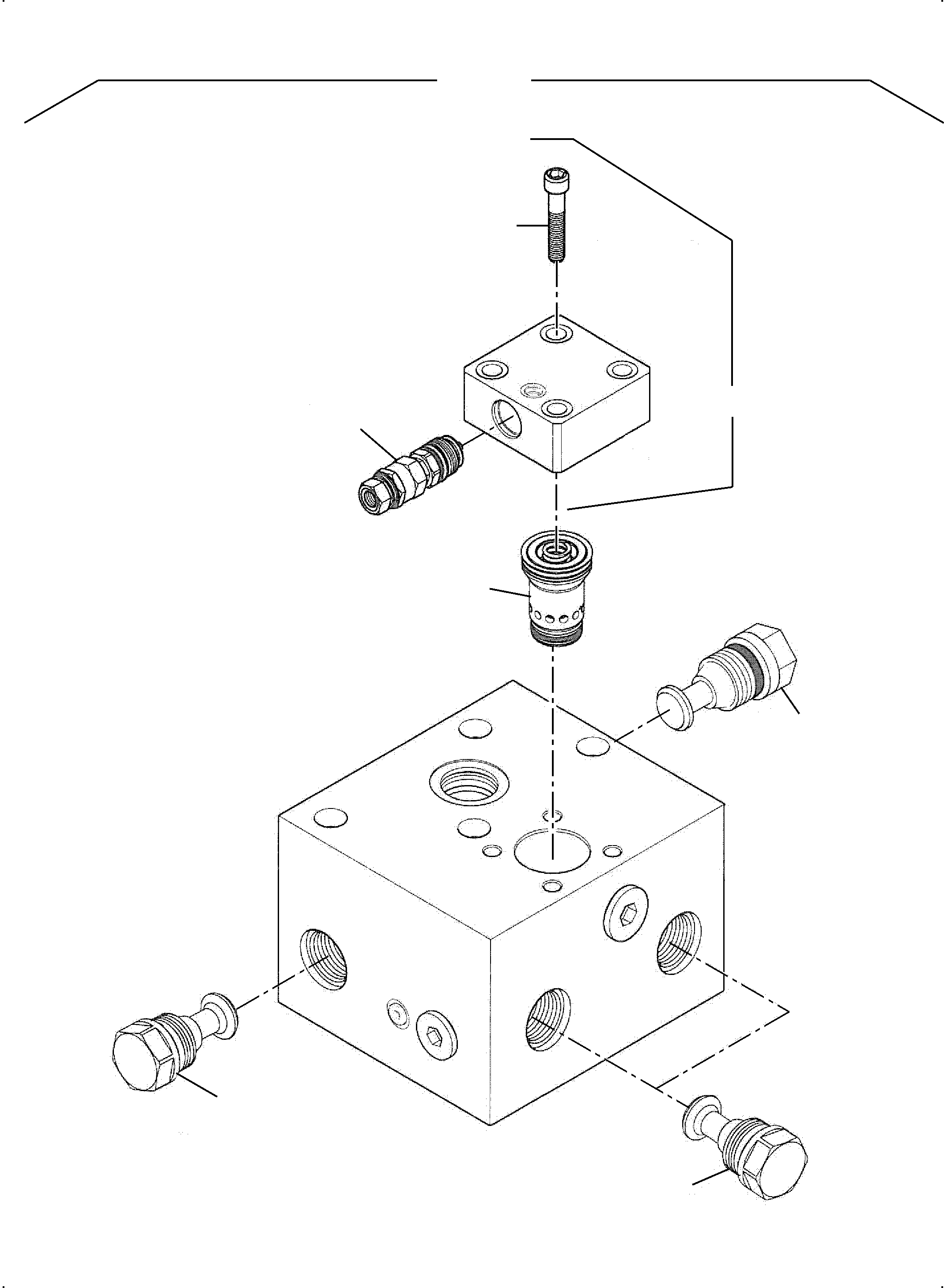Komatsu parts book diagram for PC3000-6 S/N 06377: SLEW-BRAKE VALVE