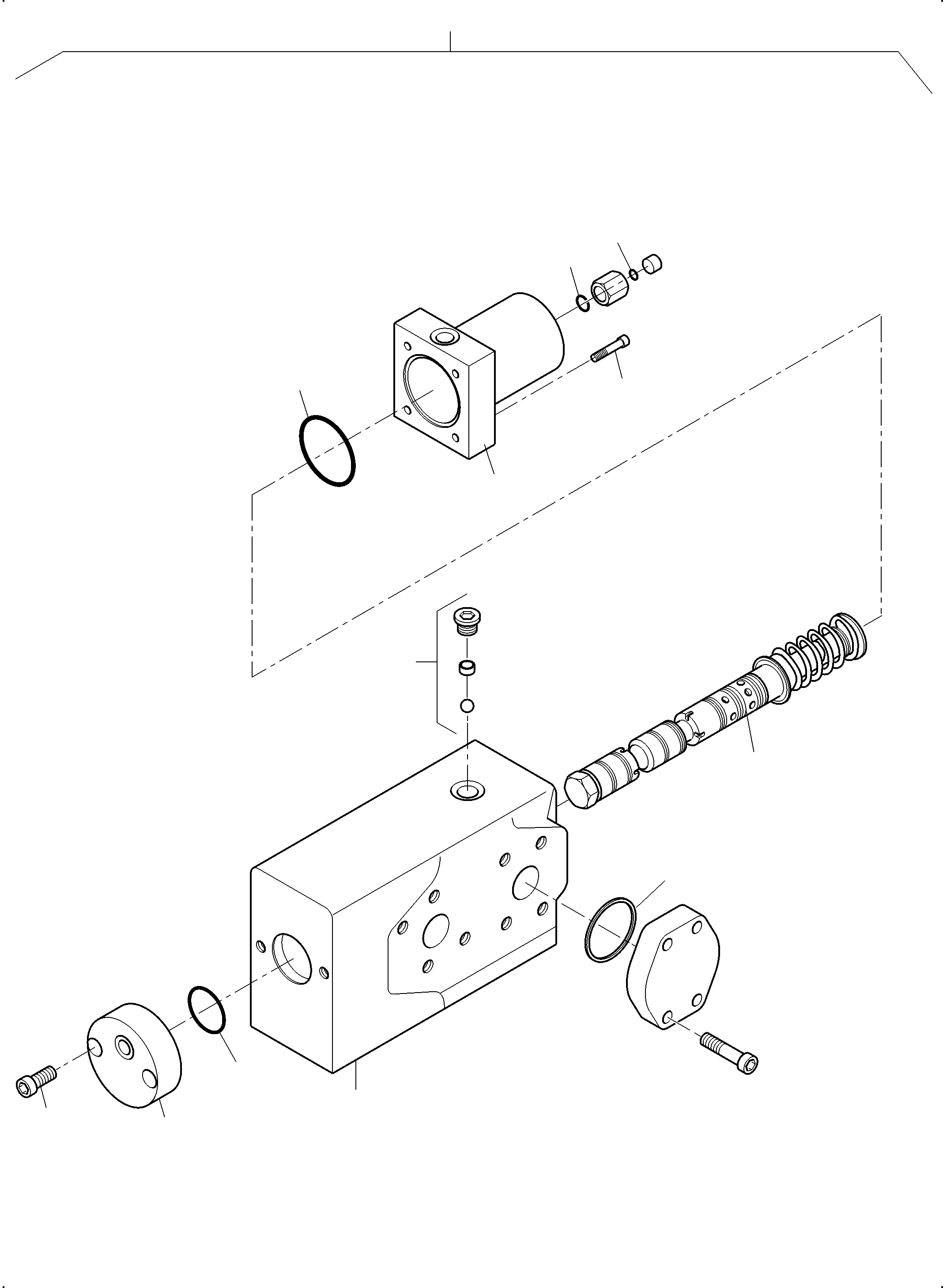 Komatsu parts book diagram for PC3000-6 S/N 06377: COUNTERSUNK VALVE