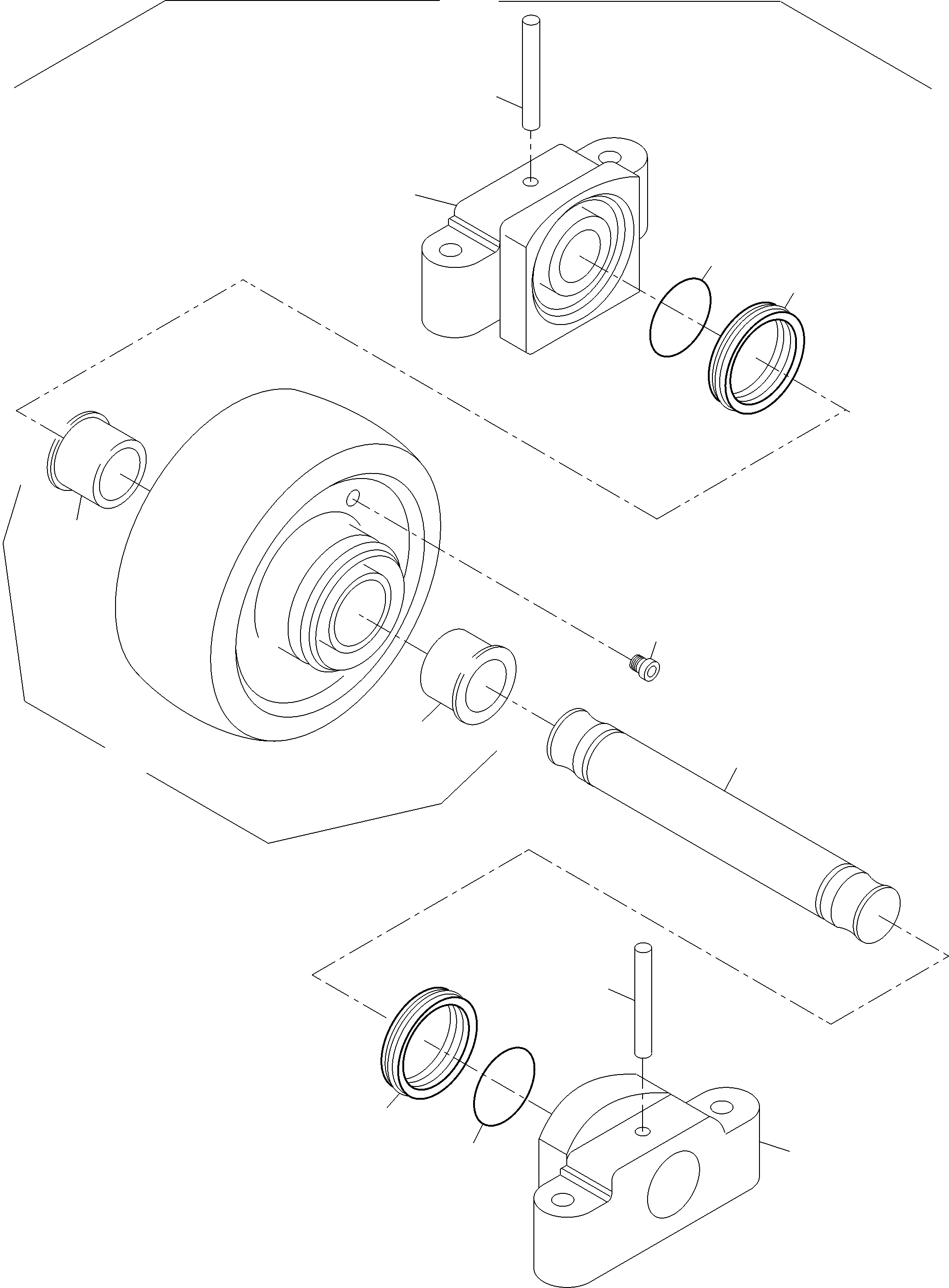 Komatsu parts book diagram for PC3000-6 S/N 06377: TOP ROLLER