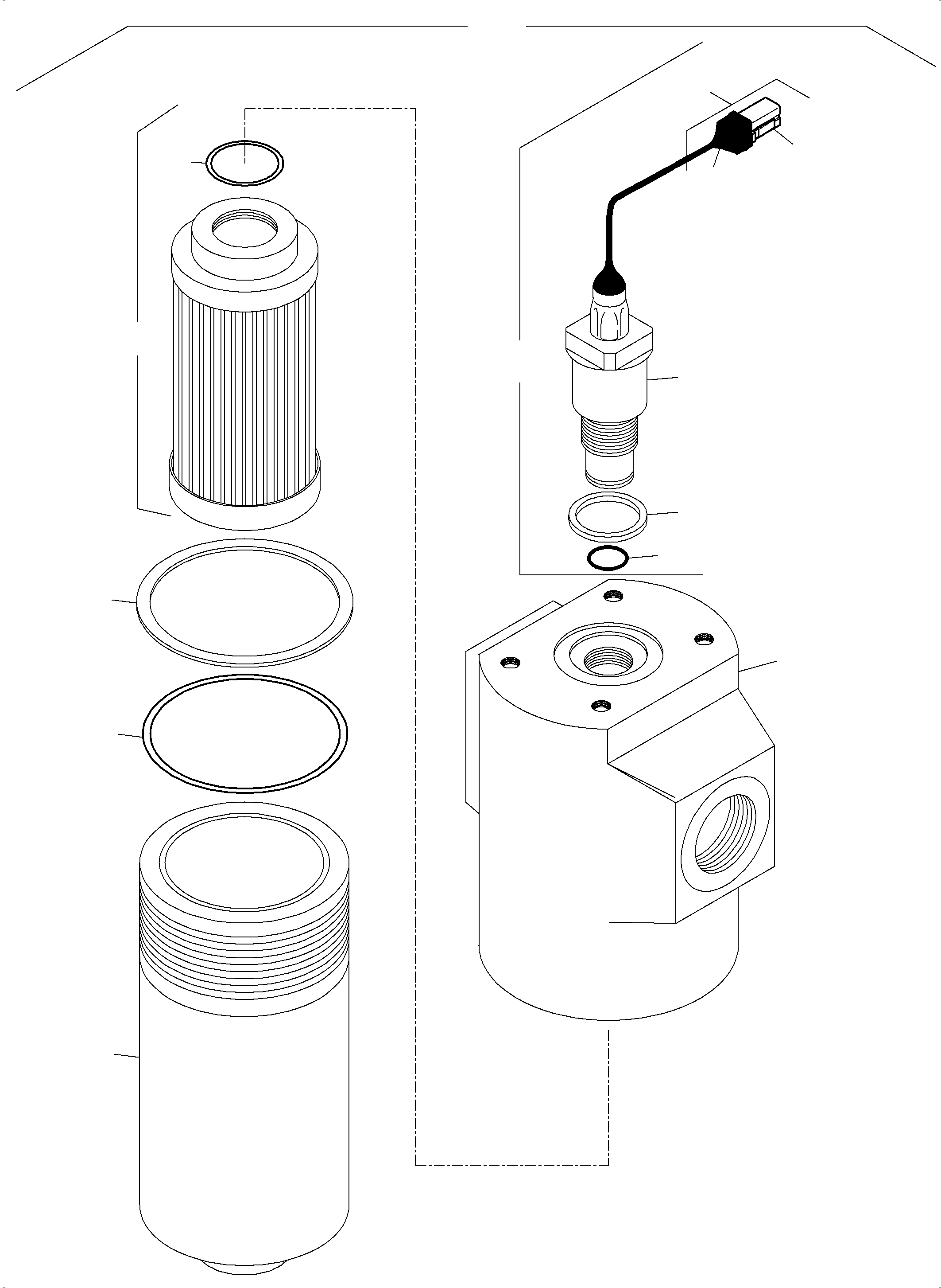 Komatsu parts book diagram for PC3000-6 S/N 06377: HYDRAULIC FILTER