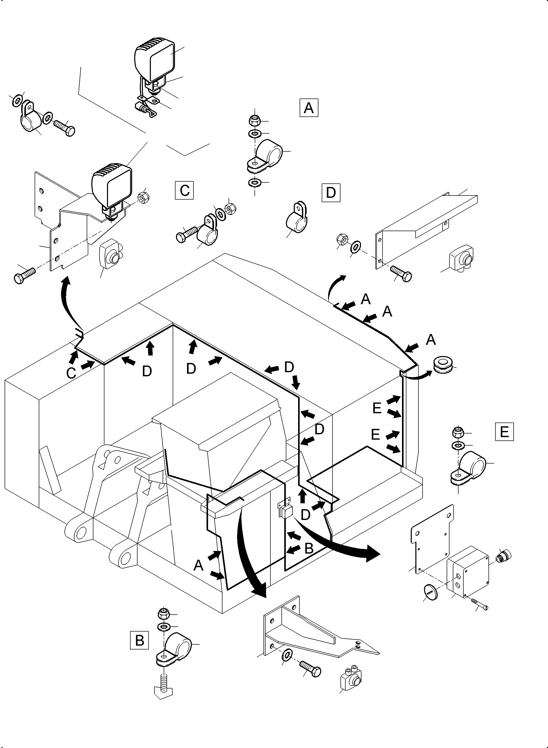 Komatsu parts book diagram for PC3000-6 S/N 06377: CAMERASYSTEM