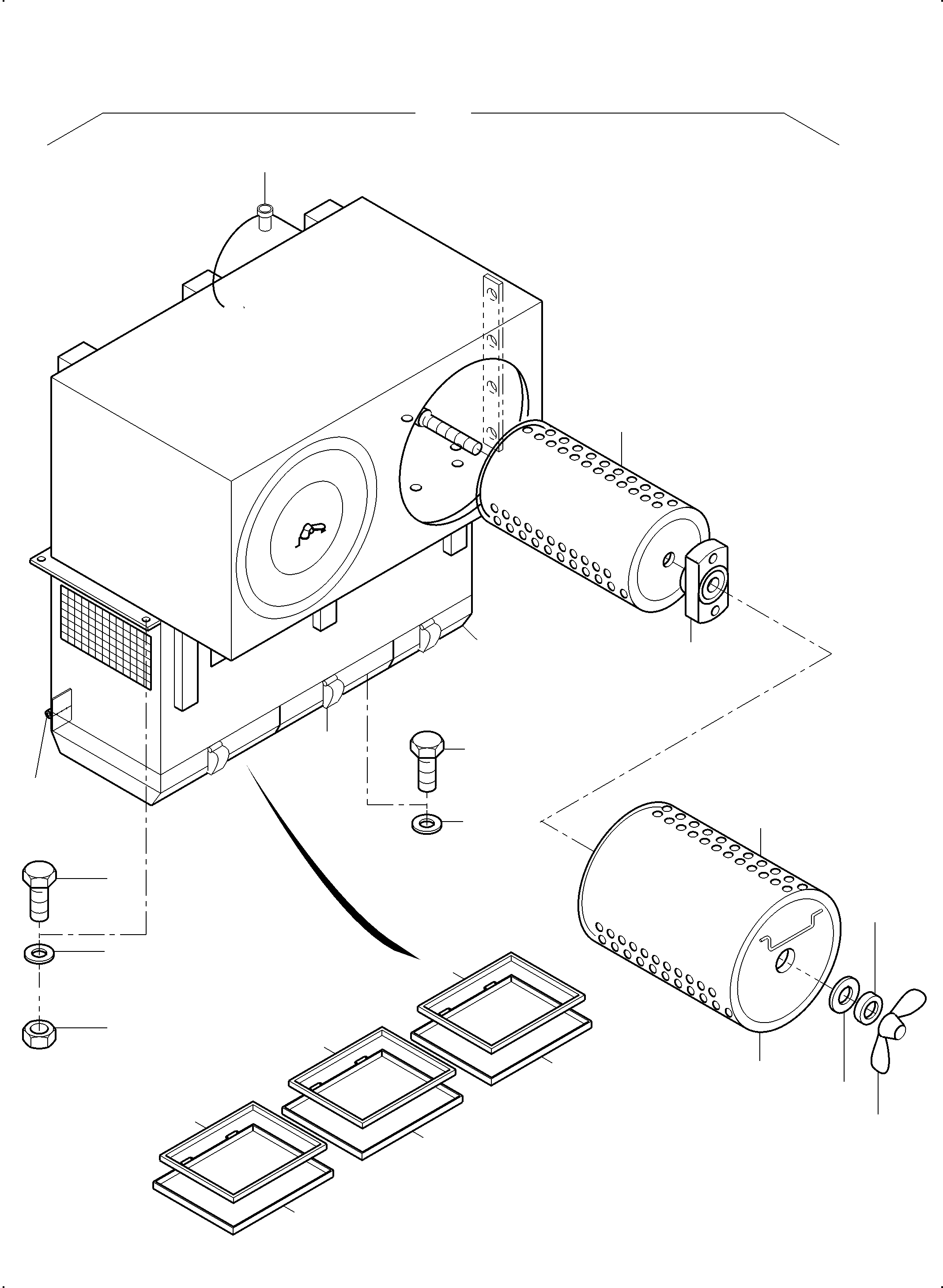 Komatsu parts book diagram for PC3000-6 S/N 06382: AIR CLEANER