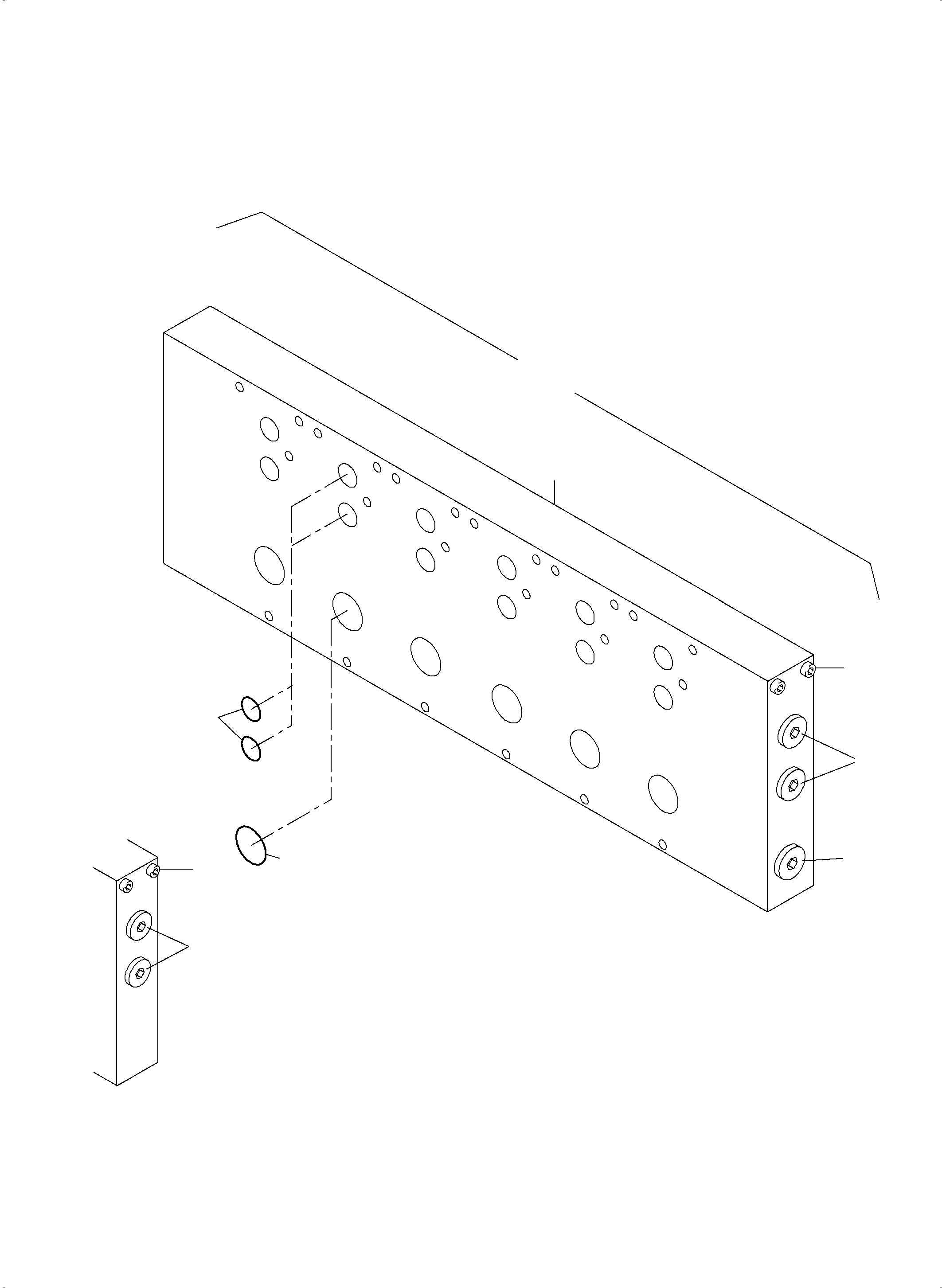 Komatsu parts book diagram for PC3000-6 S/N 06382: BASE PLATE