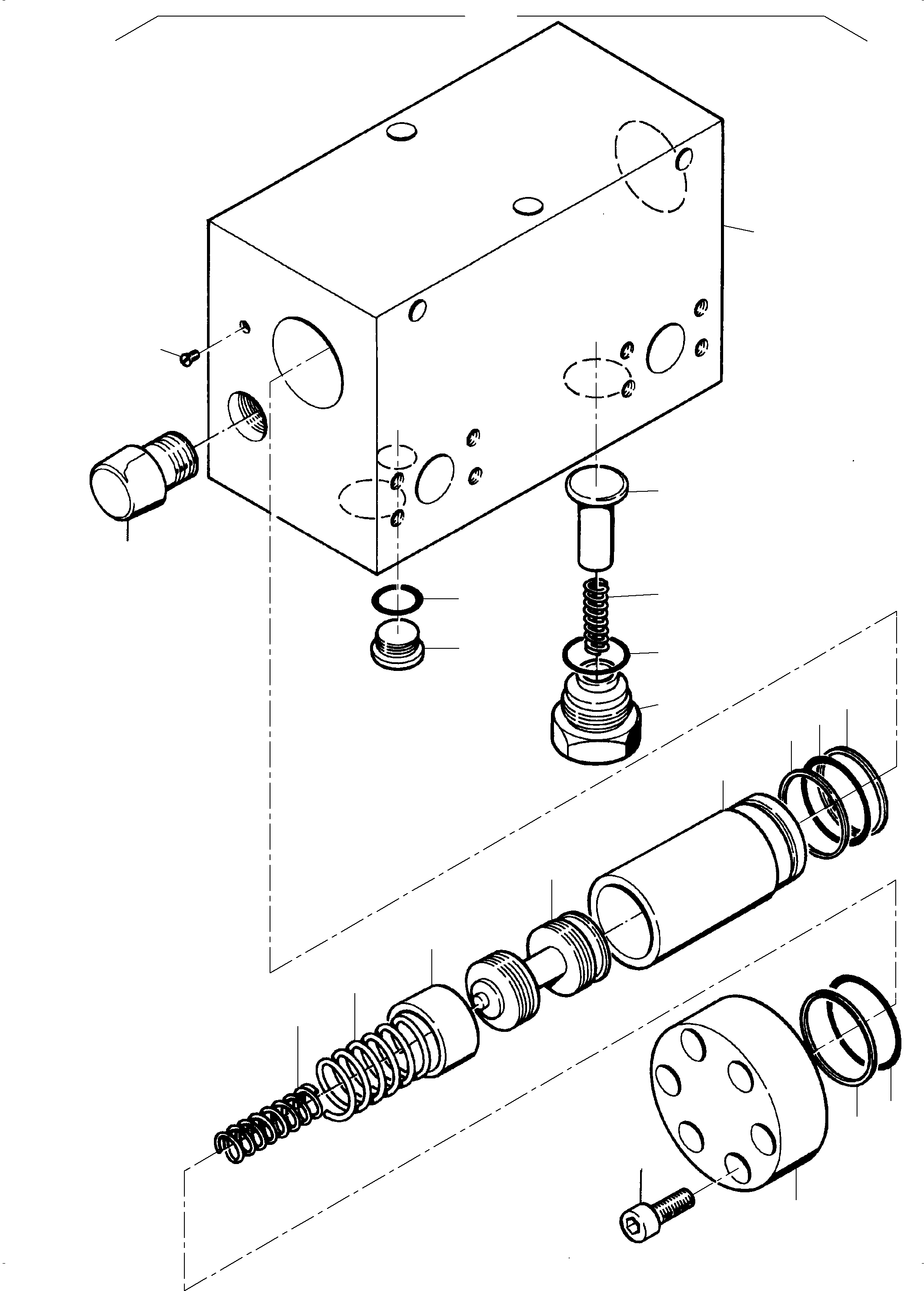 Komatsu parts book diagram for PC3000-6 S/N 06382: TRAVELLING GEAR BRAKE VALVE