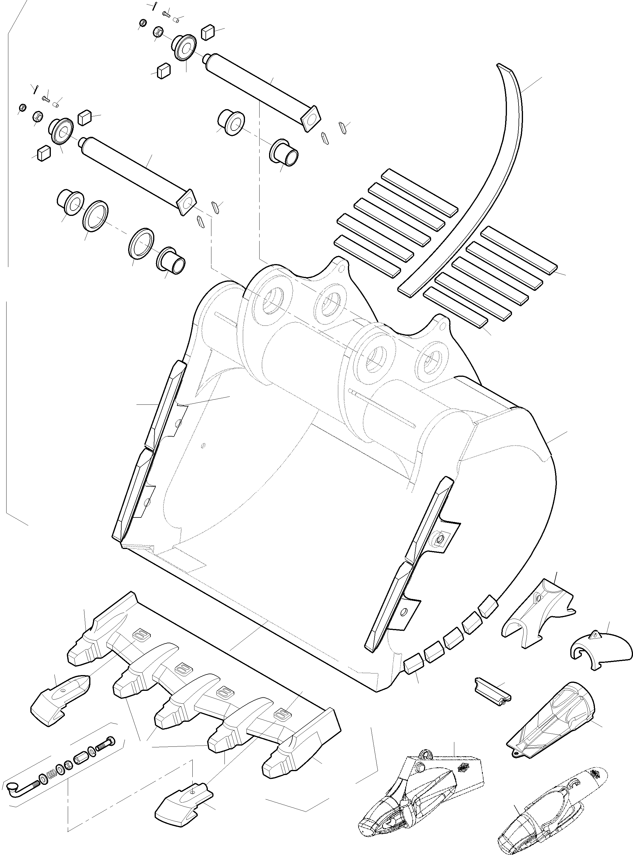 Komatsu parts book diagram for PC3000-6 S/N 06382: BACKHOE 15 M3 WITH WEAR AND TEAR PARTS STD