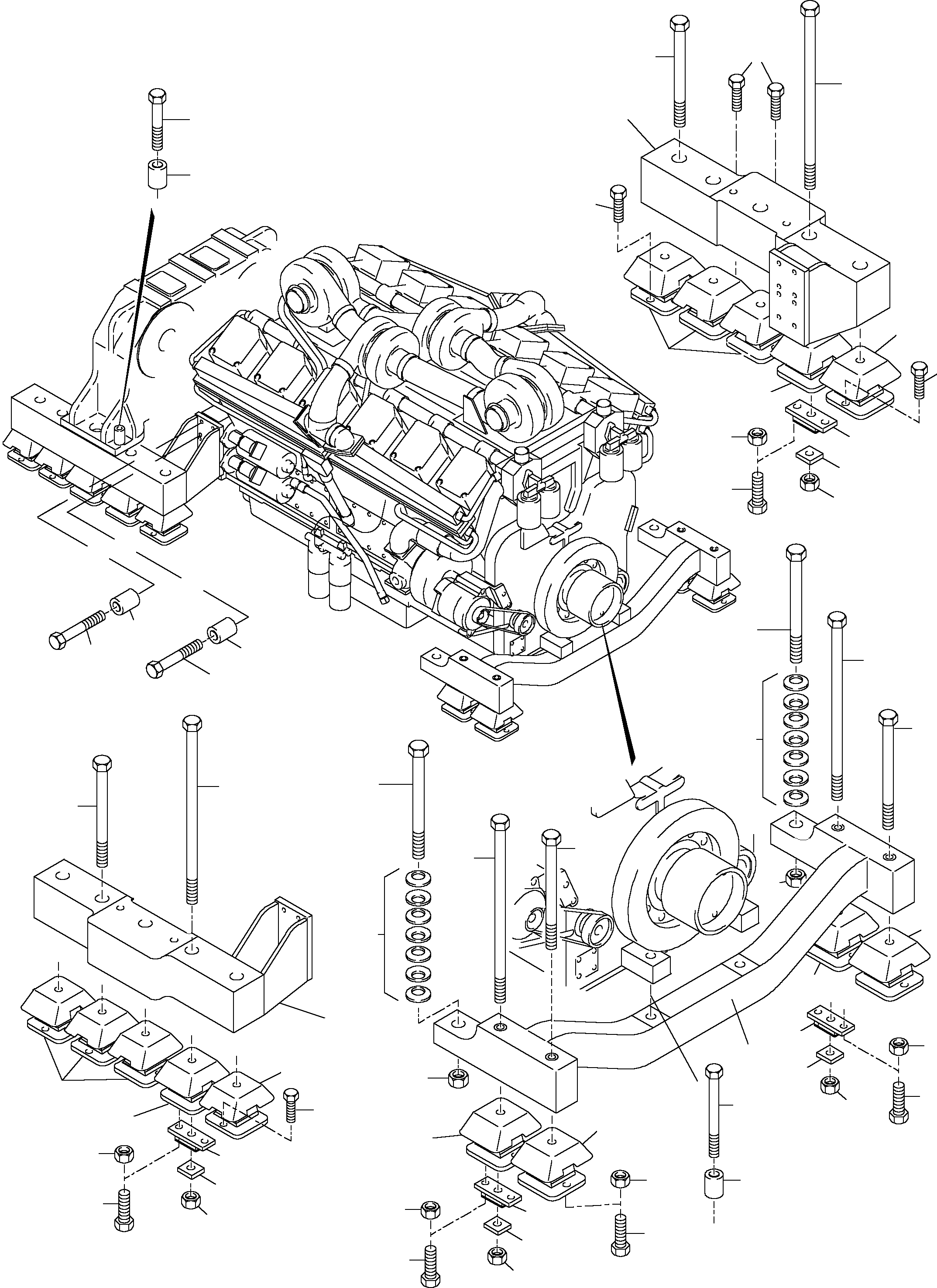 Excavators Mining Komatsu / PC4000-6 S/N 08153(g08153) / Drive Assembly, Mounting(355-1215 : 355-1215)