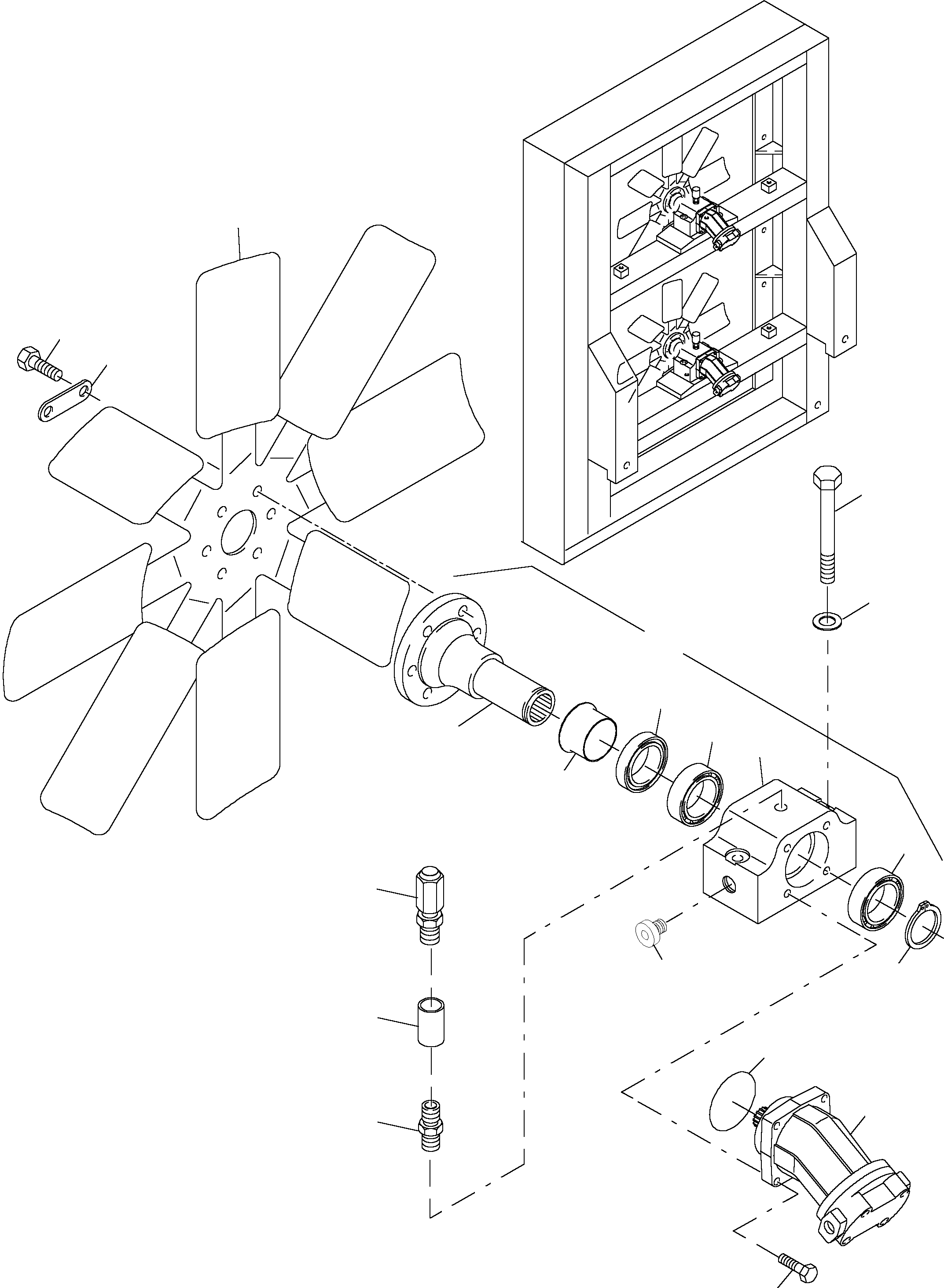 Excavators Mining Komatsu / PC4000-6 S/N 08153(g08153) / Oil Cooler Fan Drive(355-1814 : 355-1814)