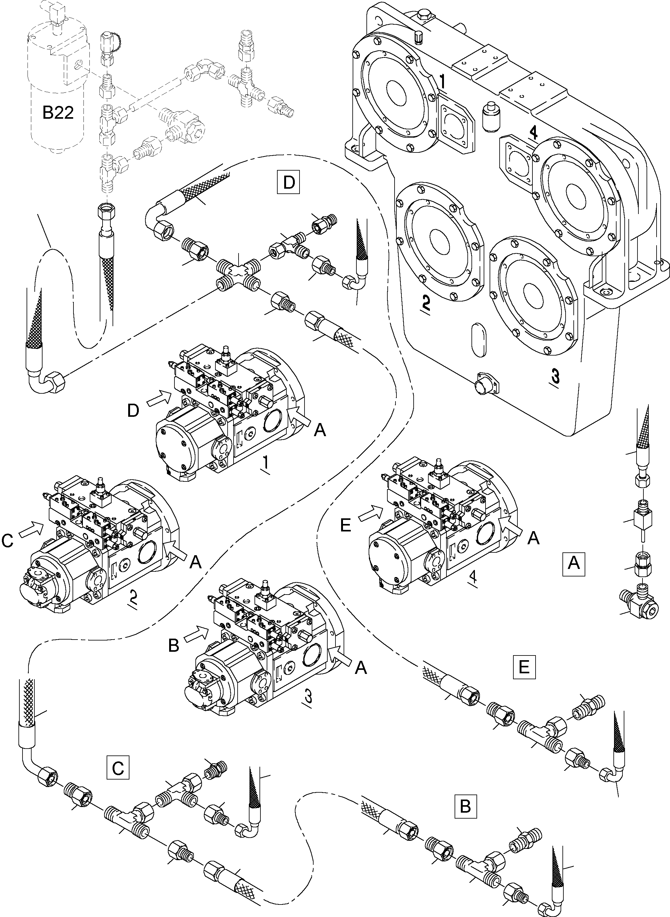 Excavators Mining Komatsu / PC4000-6 S/N 08153(g08153) / Main Pumps Control (P/U)(355-1824 : 355-1824)
