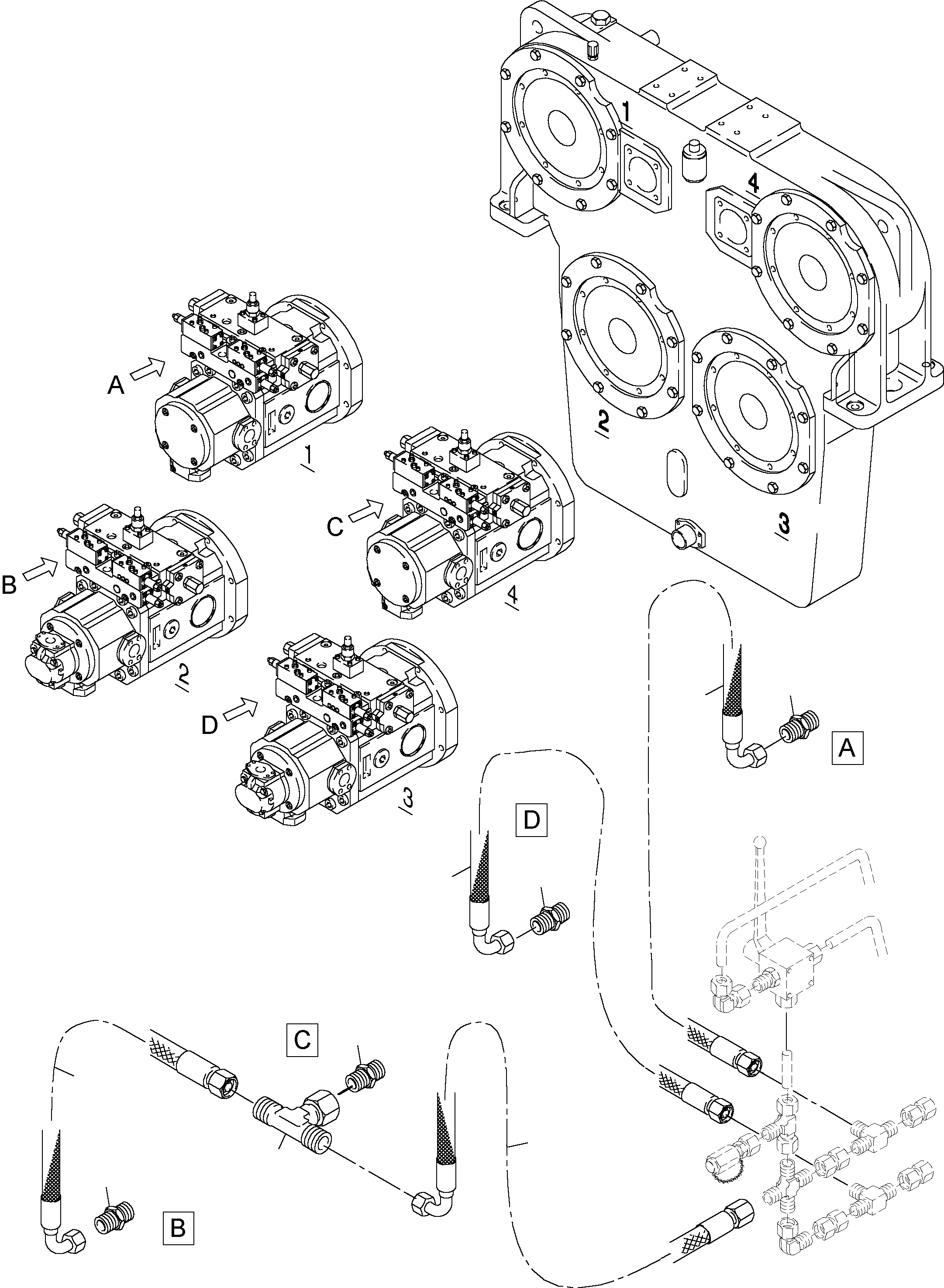 Excavators Mining Komatsu / PC4000-6 S/N 08153(g08153) / Main Pumps Control (XLR/PST)(355-1826 : 355-1826)