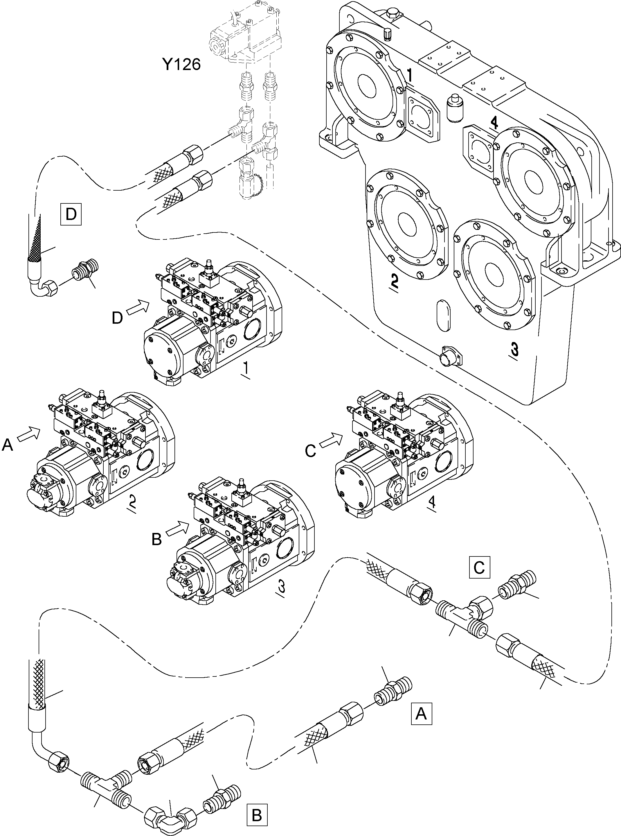Excavators Mining Komatsu / PC4000-6 S/N 08153(g08153) / Main Pumps Control (XLR/PST)(355-1826 : 355-1826)