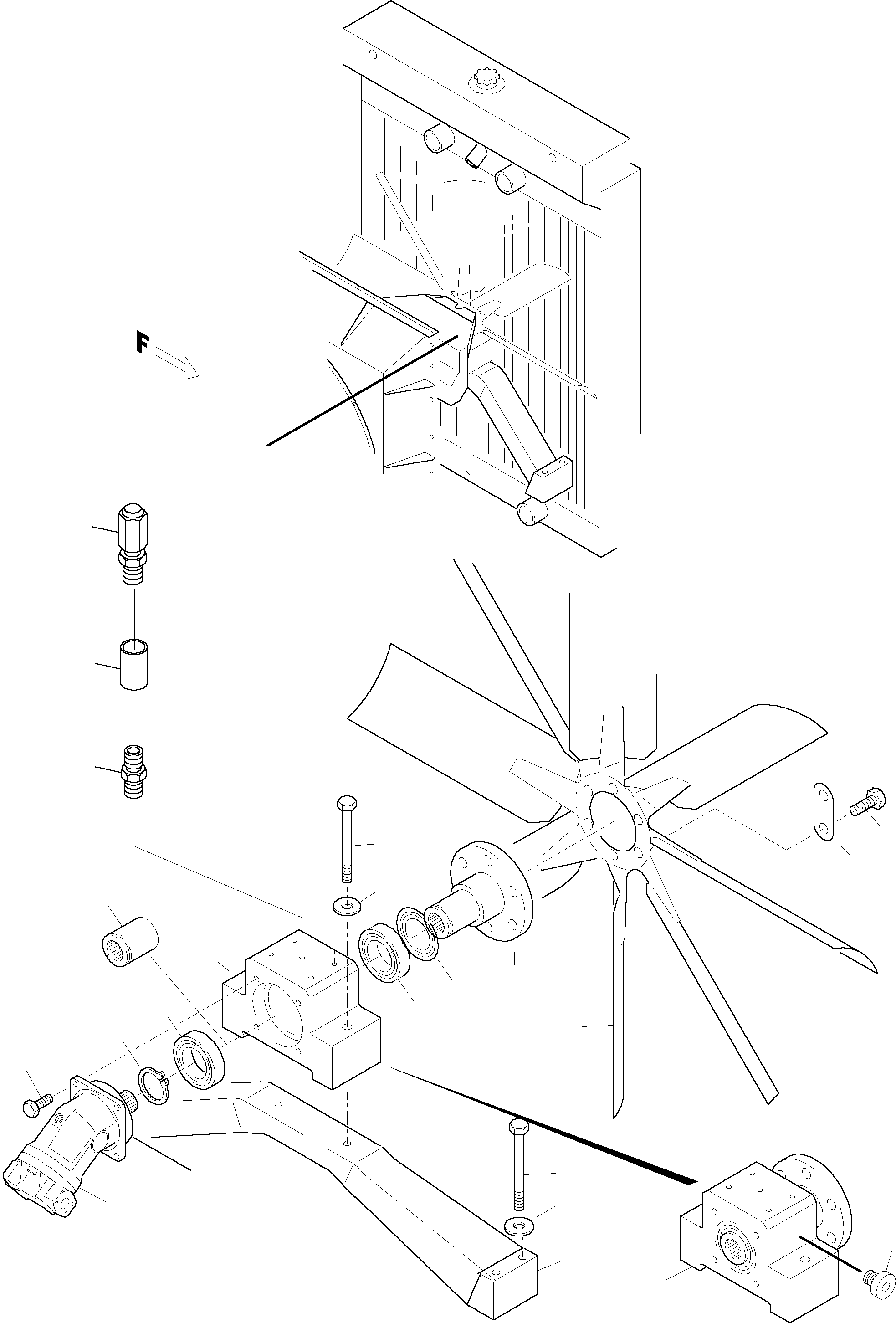 Excavators Mining Komatsu / PC4000-6 S/N 08153(g08153) / Radiator - Fan Drive - Fan Motor(355-1236 : 355-1236)