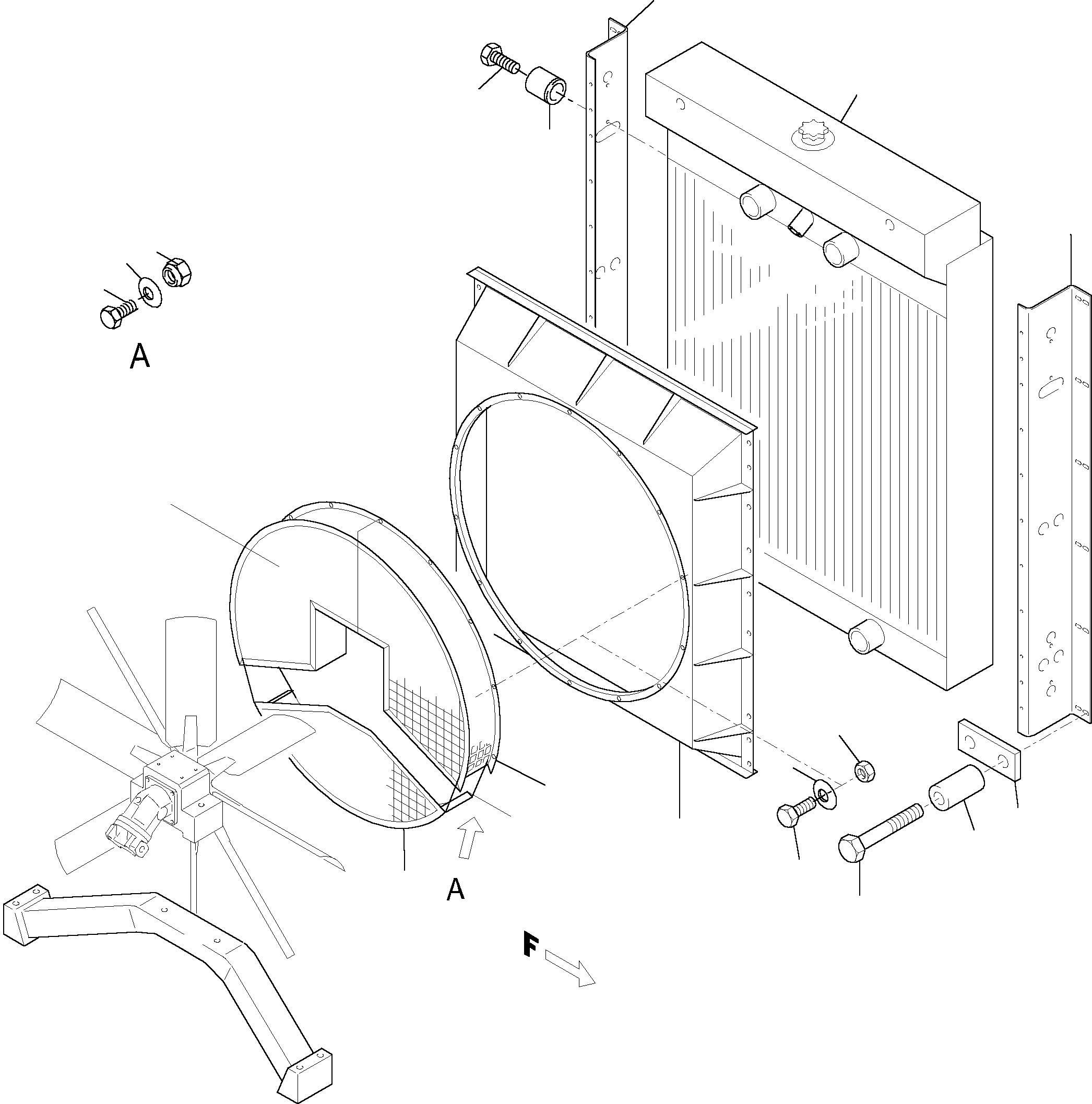 Excavators Mining Komatsu / PC4000-6 S/N 08153(g08153) / Radiator Arr.(355-1235 : 355-1235)