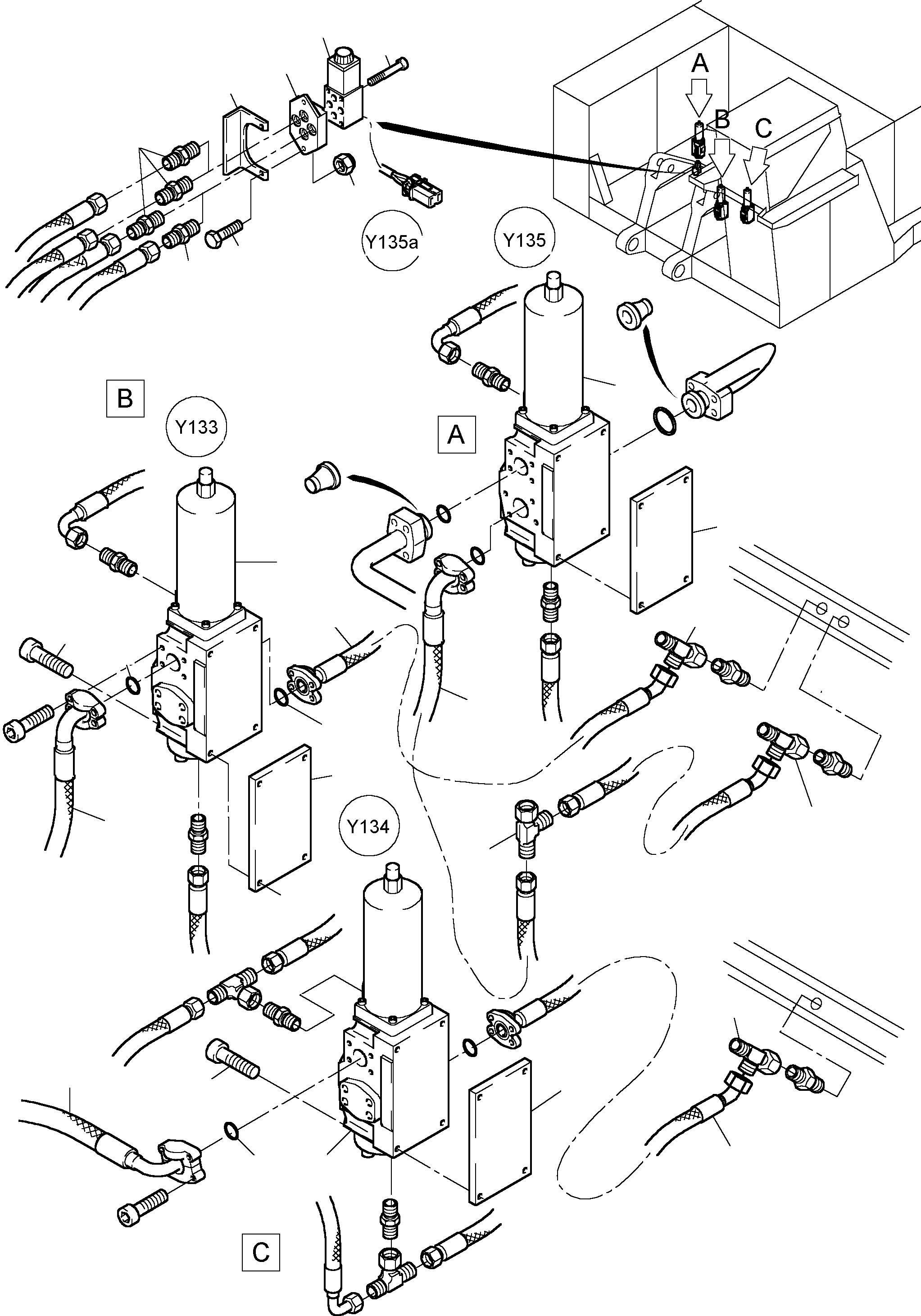 Excavators Mining Komatsu / PC4000-6 S/N 08153(g08153) / Float Position(355-1895 : 355-1895)