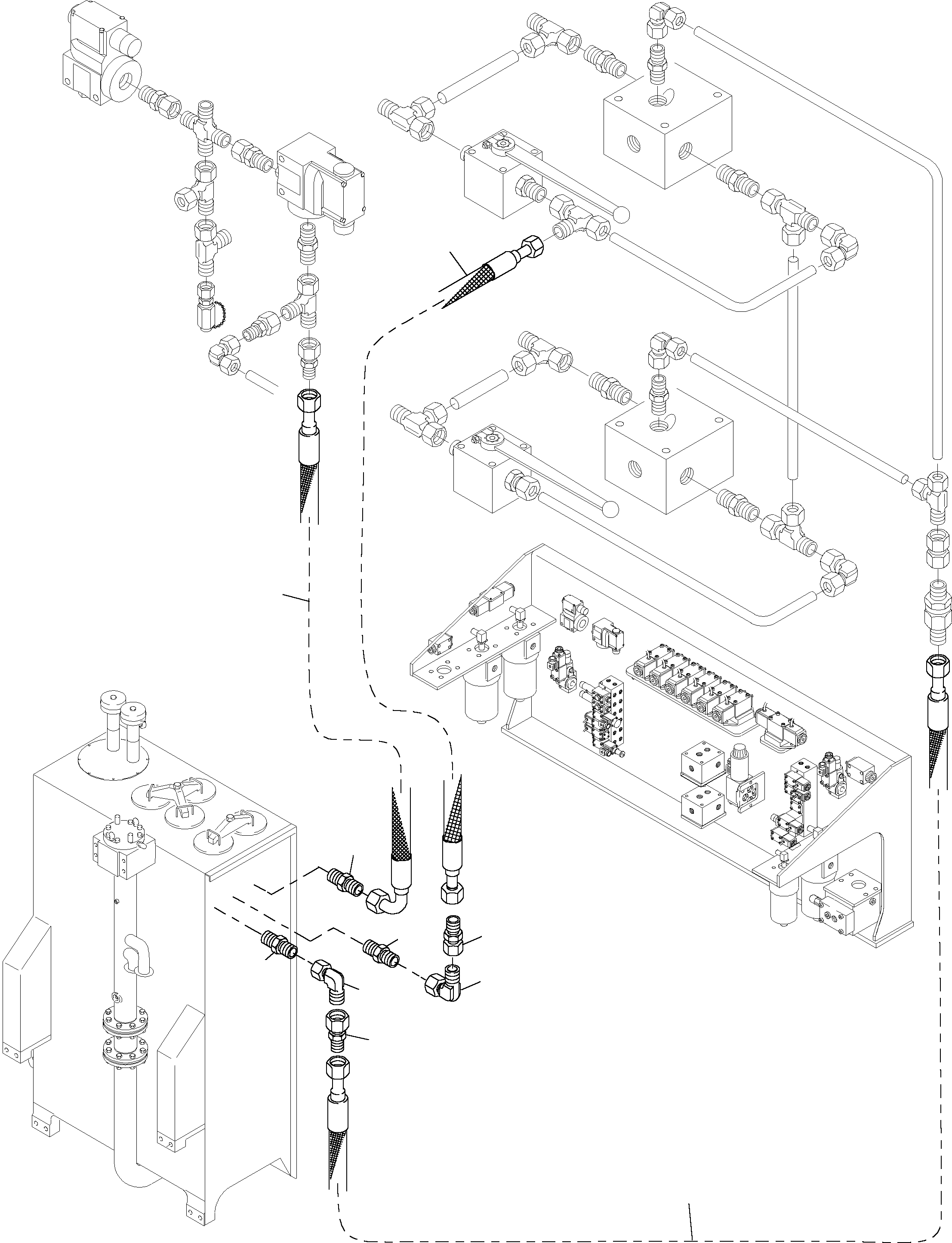 Excavators Mining Komatsu / PC4000-6 S/N 08153(g08153) / Tank Lines Control- and Filter Plate(355-1844a : 355-1844a)
