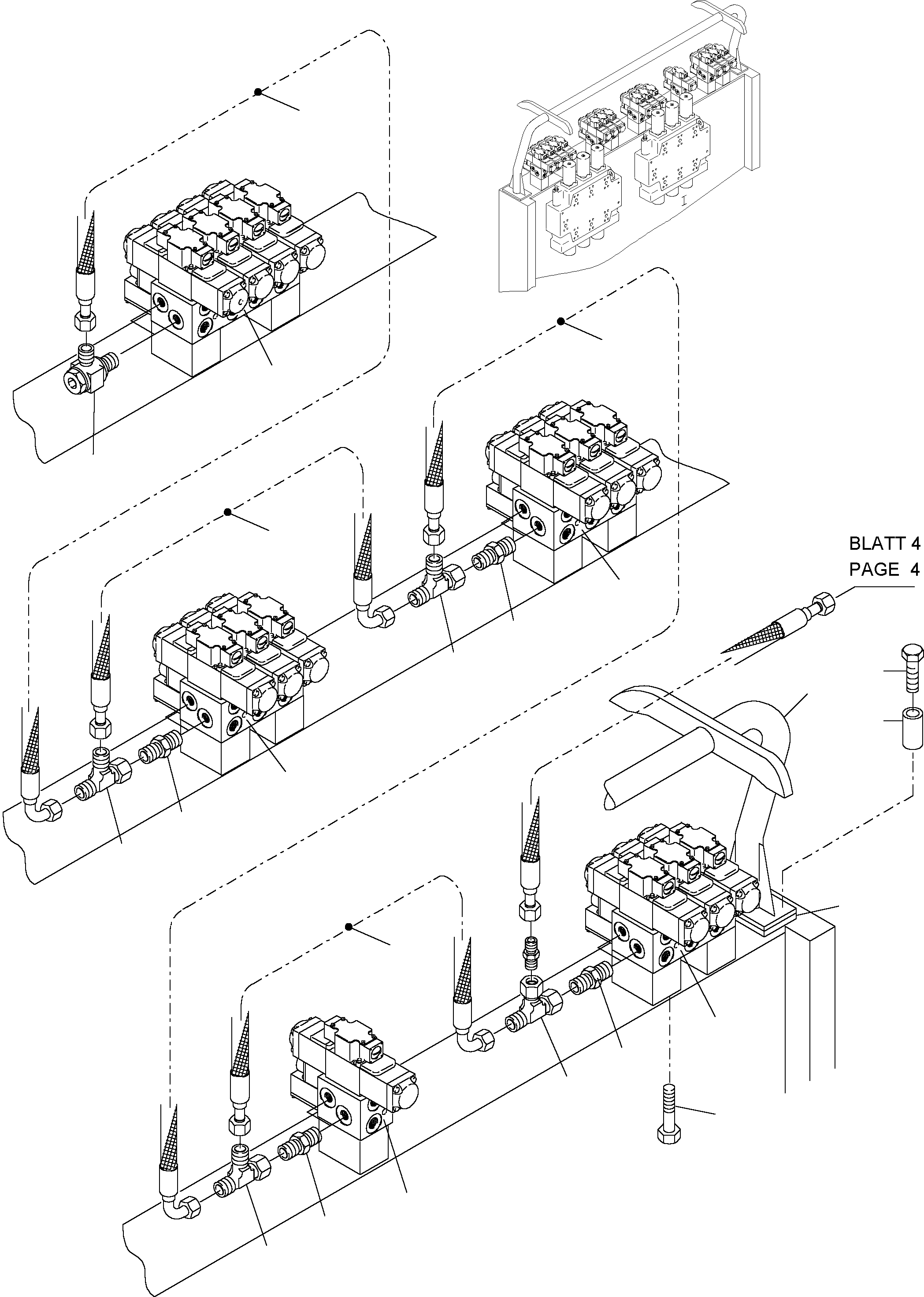 Excavators Mining Komatsu / PC4000-6 S/N 08153(g08153) / Remot Control Mainfold arr.(355-1848a : 355-1848a)