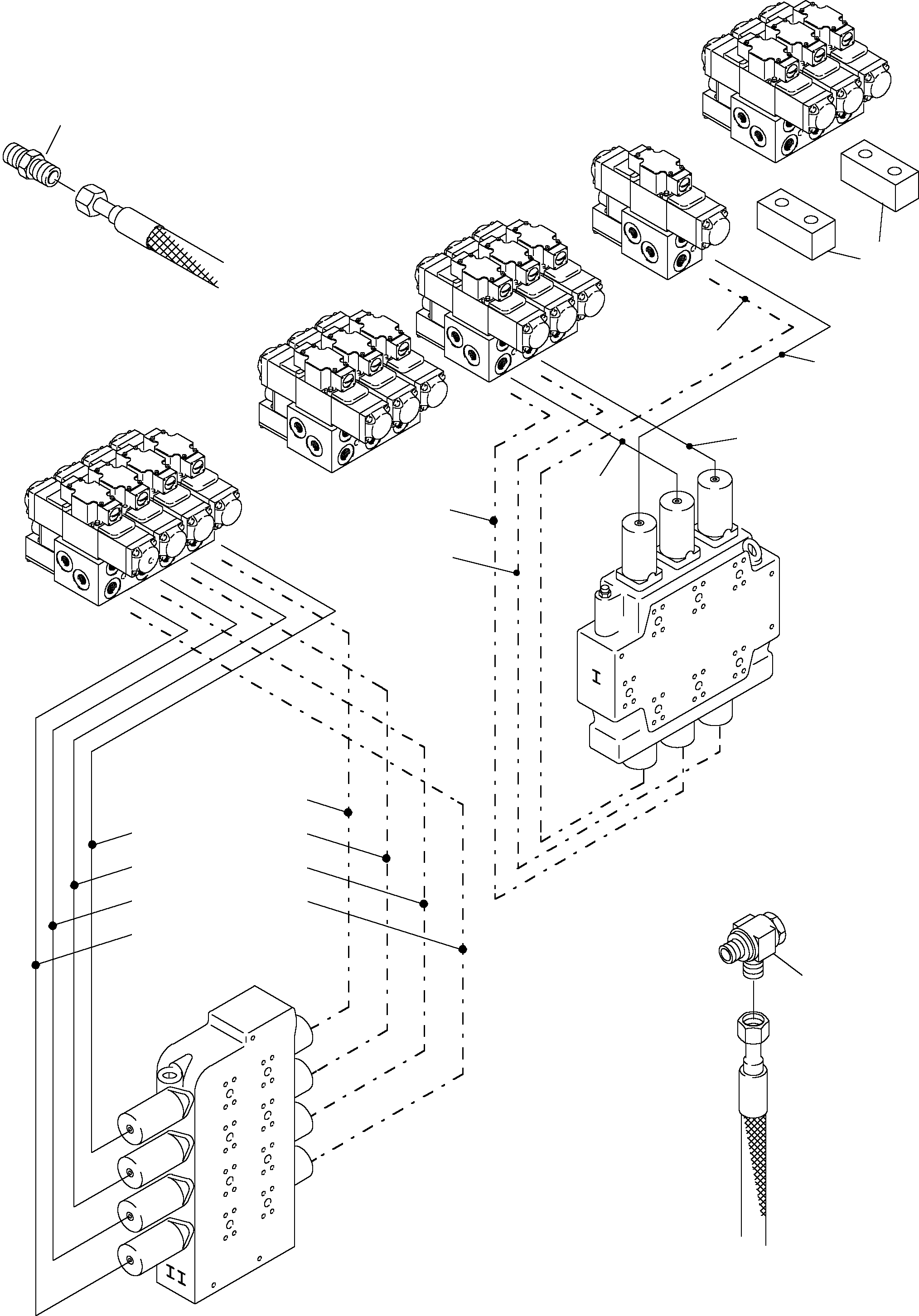 Excavators Mining Komatsu / PC4000-6 S/N 08153(g08153) / Remot Control Mainfold arr.(355-1848a : 355-1848a)
