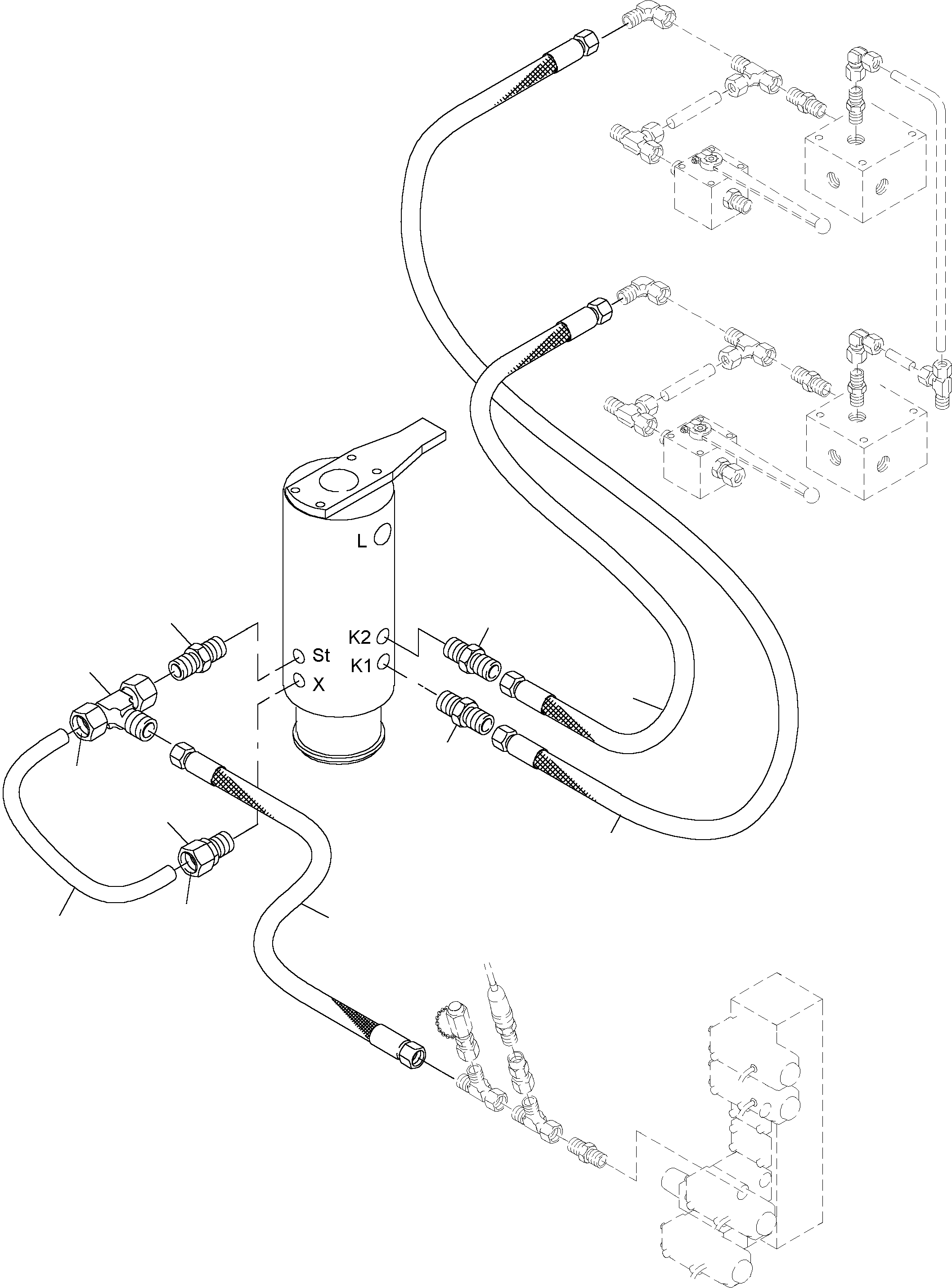 Excavators Mining Komatsu / PC4000-6 S/N 08153(g08153) / Hydraulic Lines, Rotary Joint(355-1856a : 355-1856a)