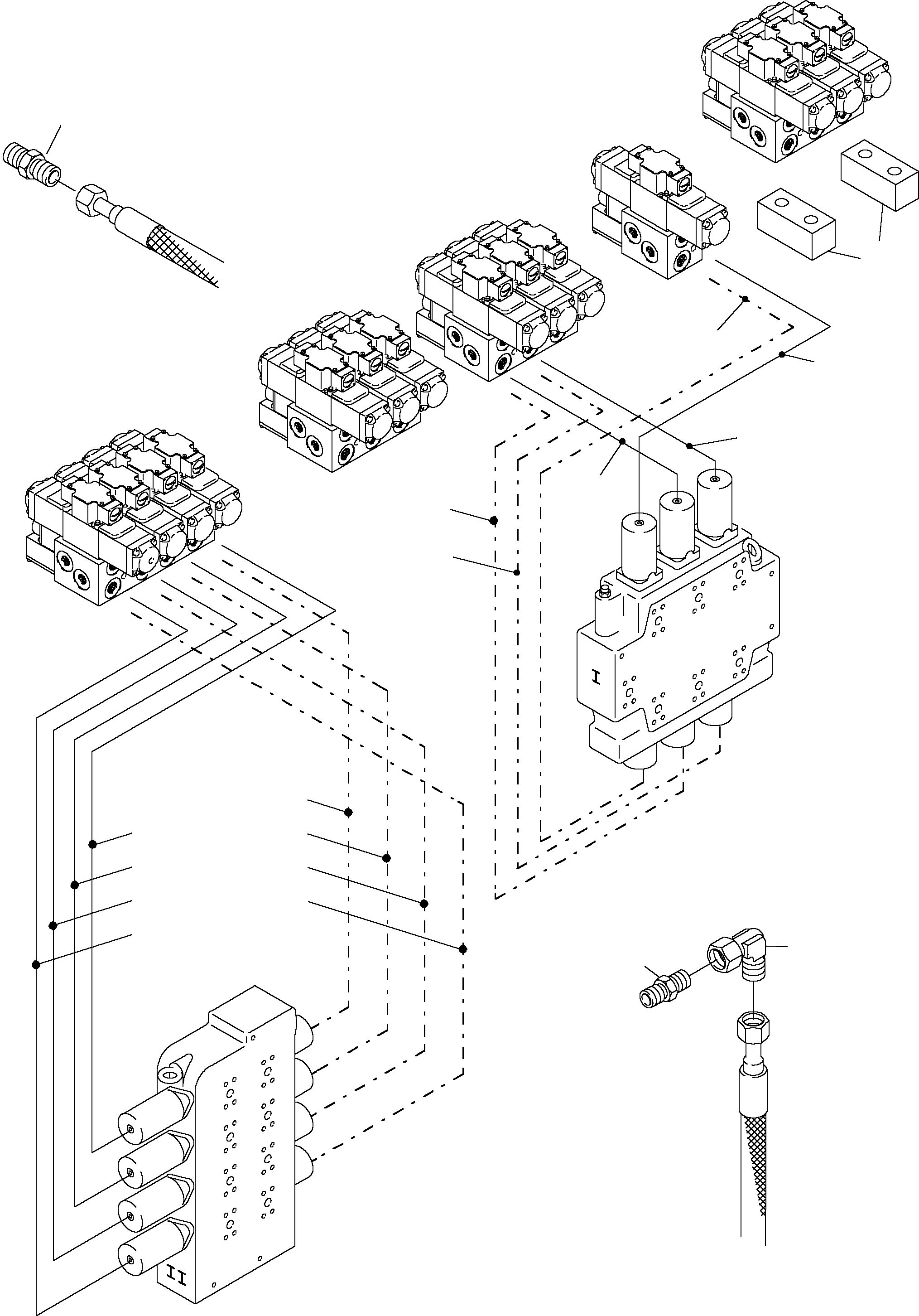 Excavators Mining Komatsu / PC4000-6 S/N 08154(g08154) / Remot Control Mainfold arr.(355-1848b : 355-1848b)