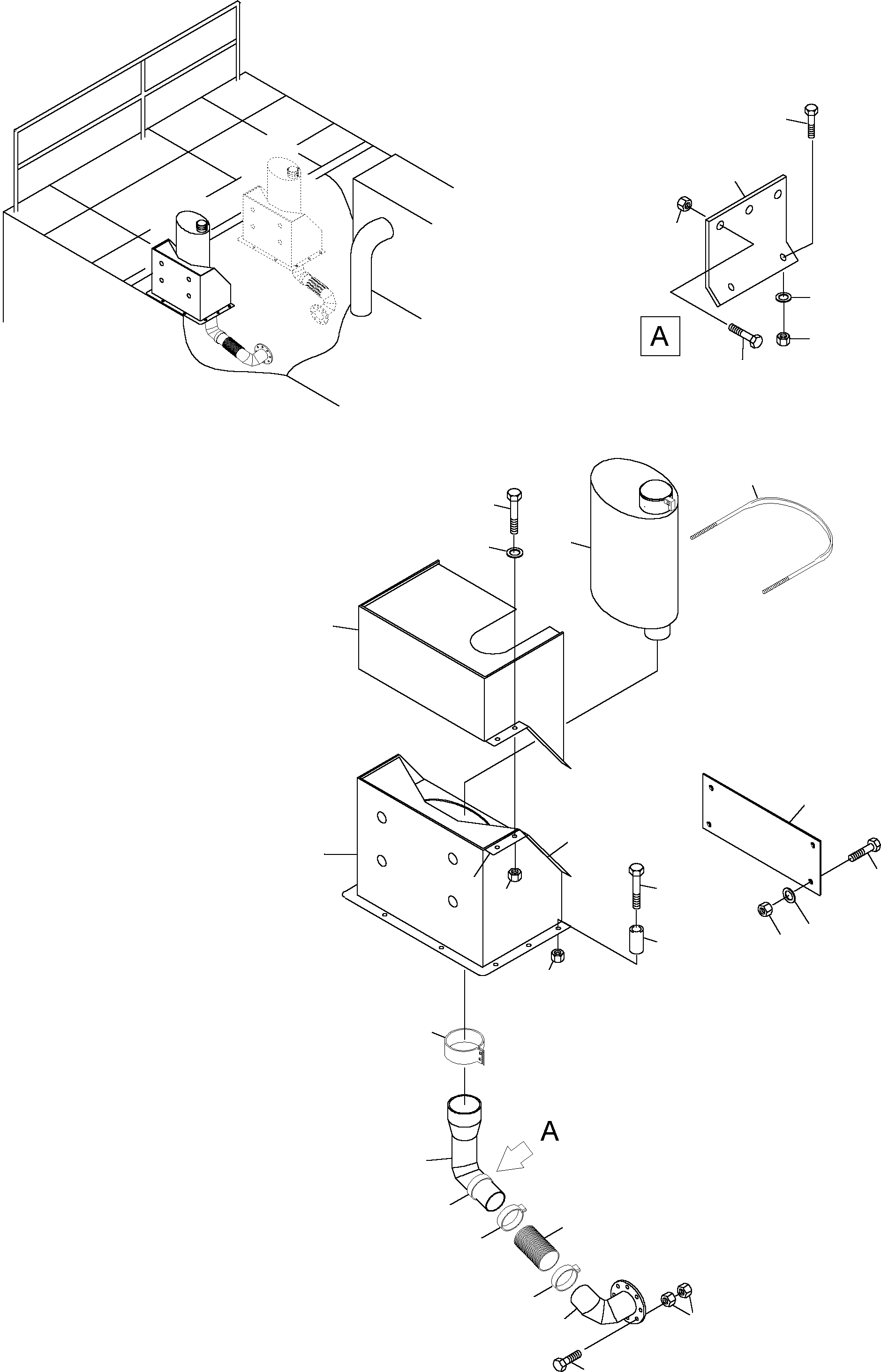 Excavators Mining Komatsu / PC4000-6 S/N 08154(g08154) / Exhaust System(355-1260-1 : 355-1260-1)
