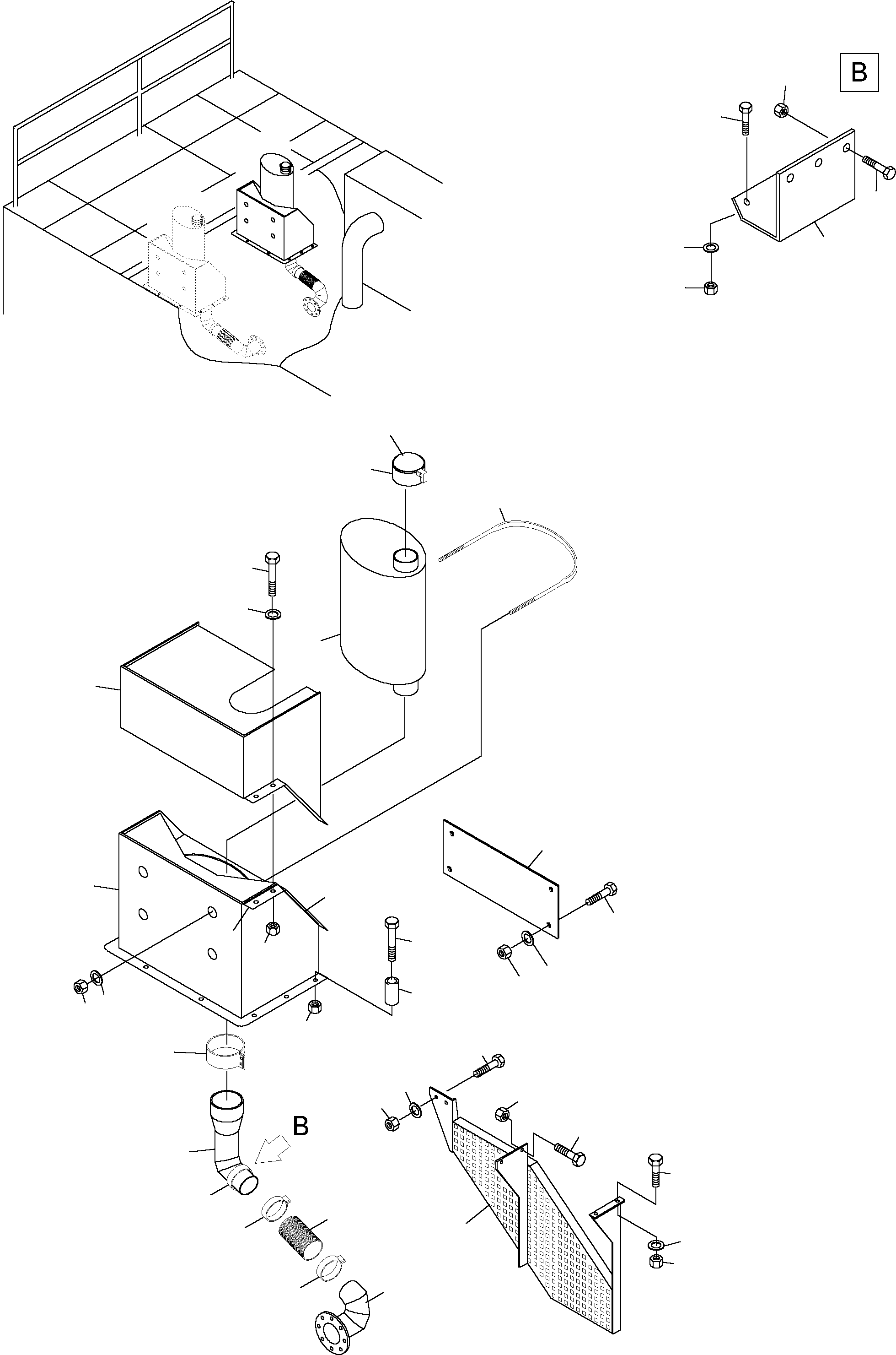 Excavators Mining Komatsu / PC4000-6 S/N 08154(g08154) / Exhaust System(355-1260-1 : 355-1260-1)
