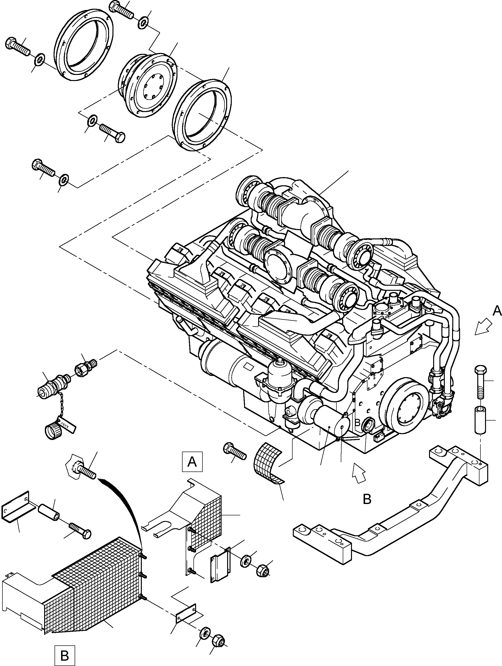 Excavators Mining Komatsu / PC4000-6 S/N 08154(g08154) / Drive assembly(355-1217b : 355-1217b)
