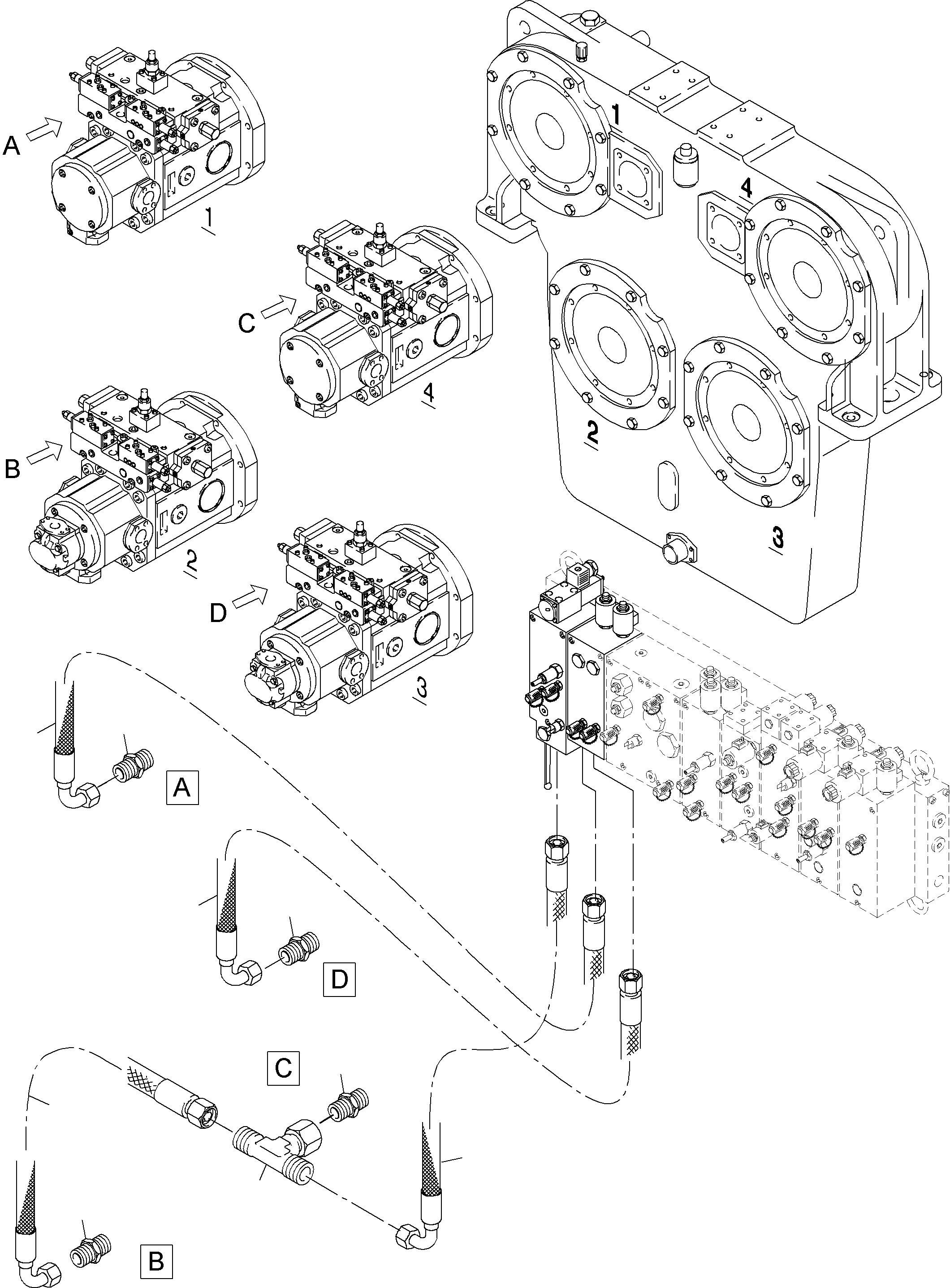 Excavators Mining Komatsu / PC4000-6 S/N 08161(g08161) / Main Pumps Control (XLR/PST)(355-1826b : 355-1826b)