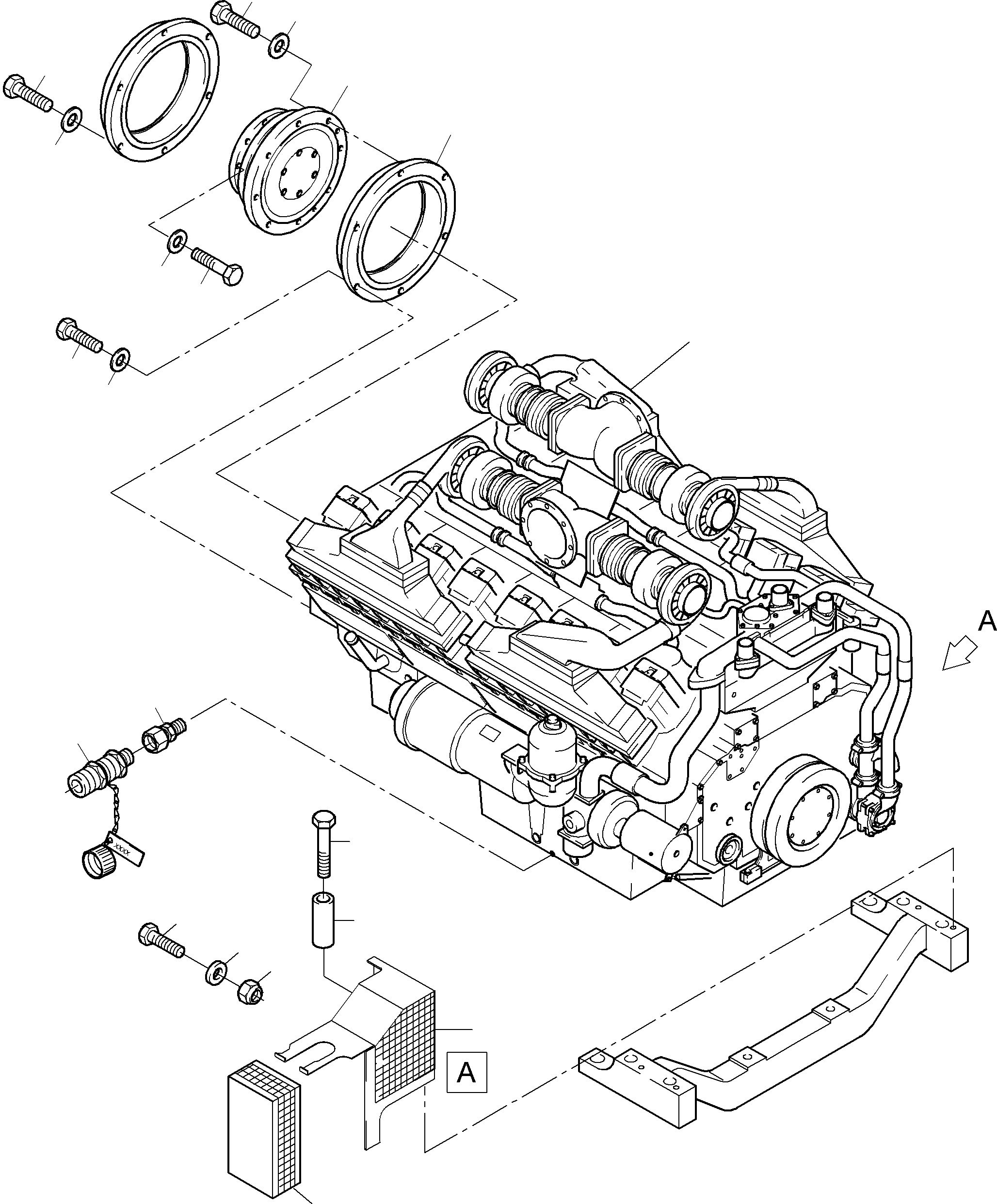 Excavators Mining Komatsu / PC4000-6 S/N 08161(g08161) / Drive assembly(355-1217c : 355-1217c)