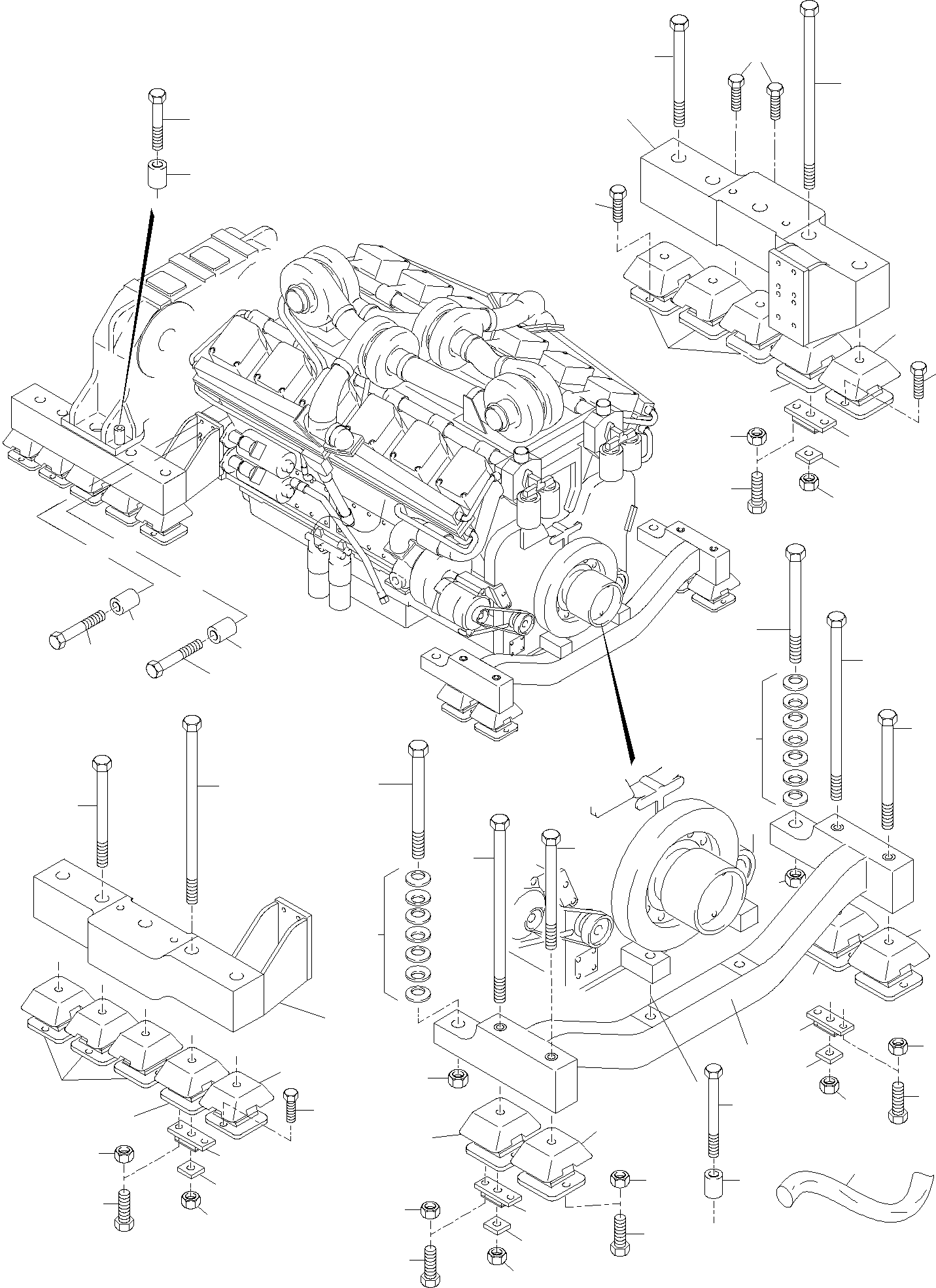 Excavators Mining Komatsu / PC4000-6 S/N 08161(g08161) / Drive Assembly, Mounting(355-1215b : 355-1215b)