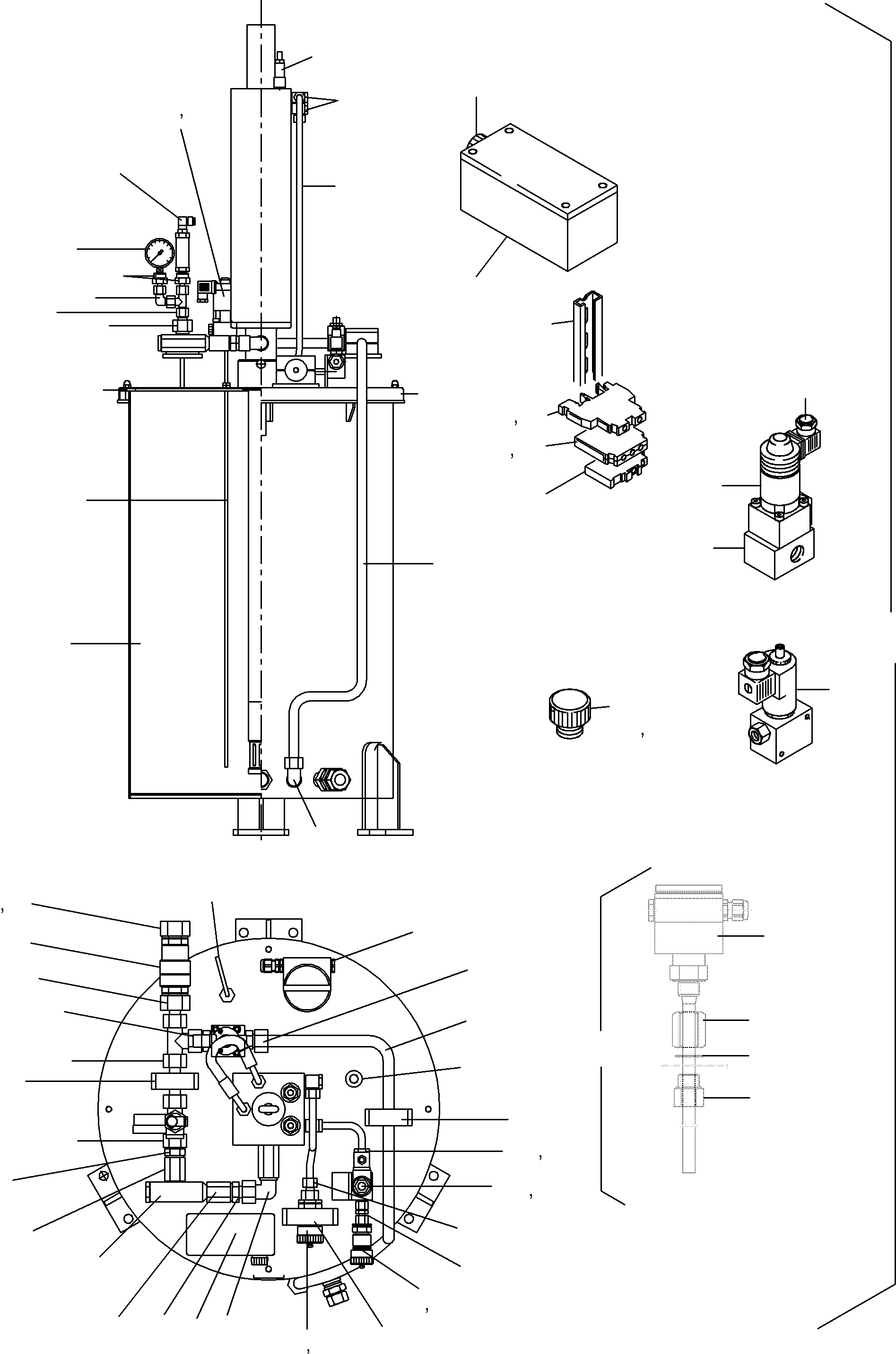 Excavators Mining Komatsu / PC4000-6 S/N 08161(g08161) / Lube Pump Station, Filling Connection(991-0554a : 991-0554a)
