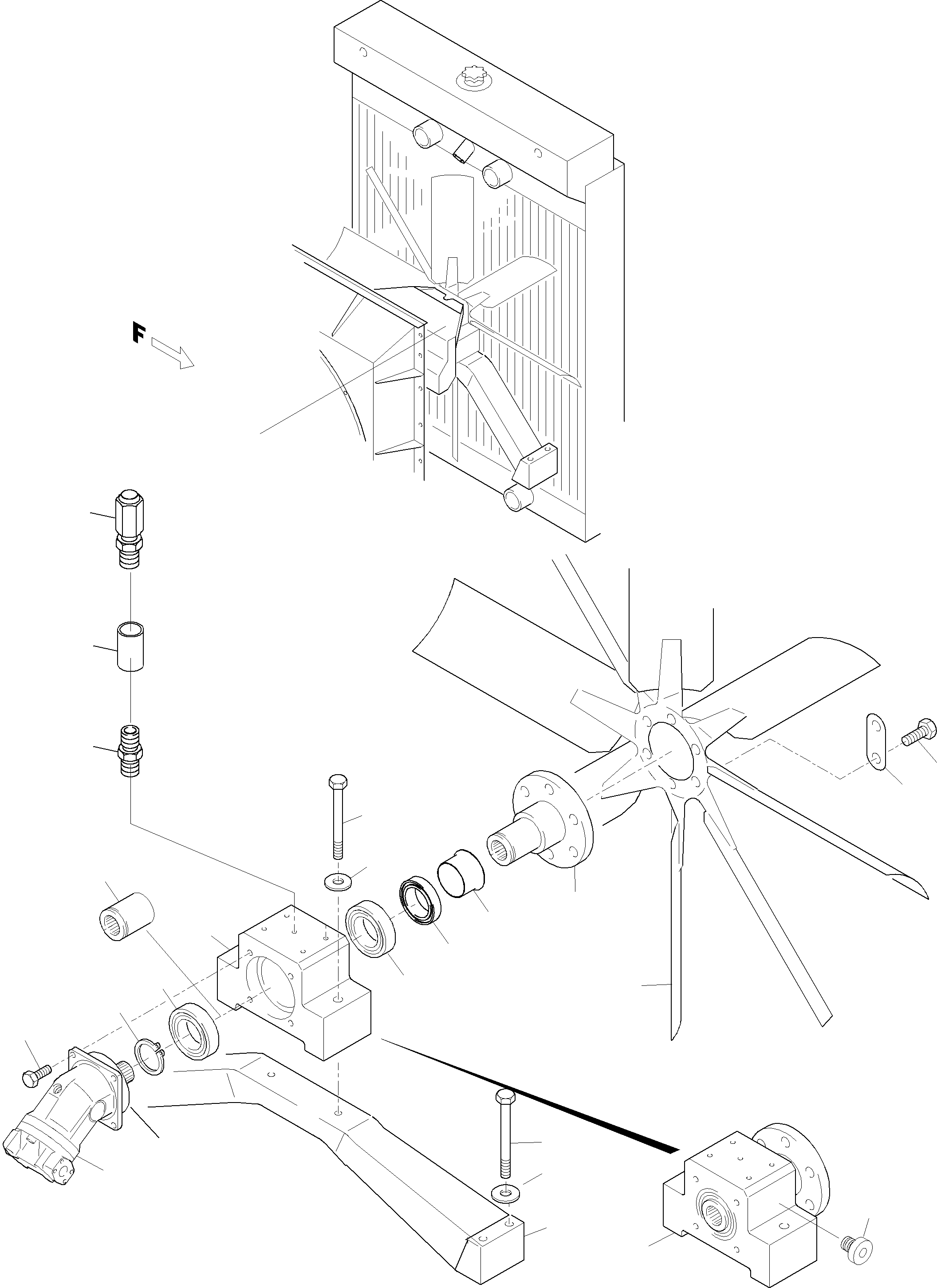 Excavators Mining Komatsu / PC4000-6 S/N 08161(g08161) / Radiator - Fan Drive - Fan Motor(355-1236b : 355-1236b)