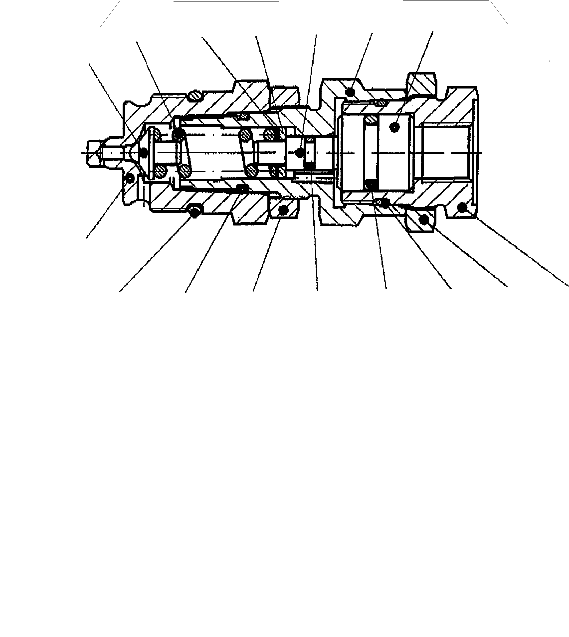 Komatsu parts book diagram for PC4000-6 S/N 08164: PRESSURE SEQUENCE STAGE